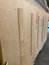 Light Wooden 3 Door Felt Lined Showcase