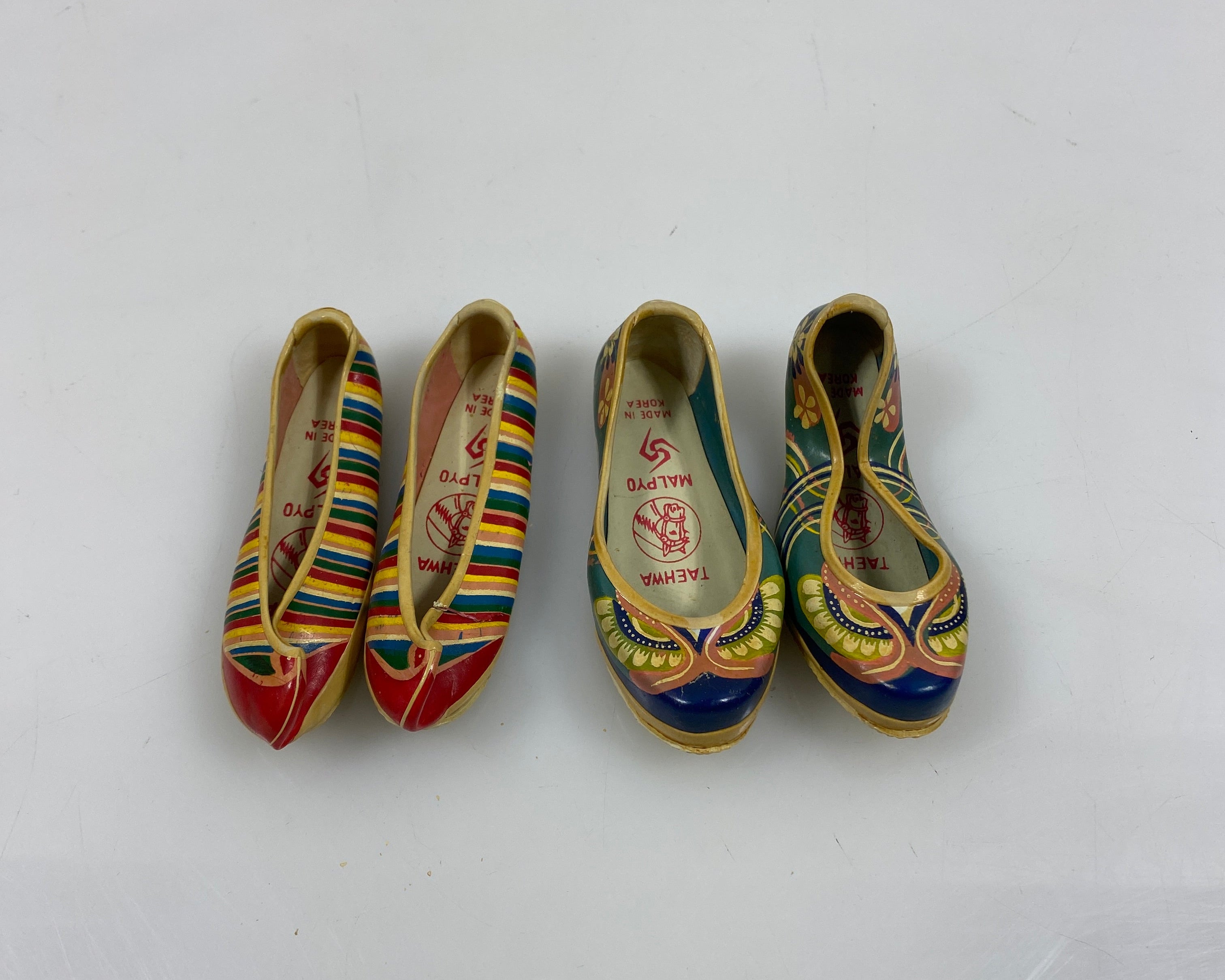 Vintage Korean Small Rubber Shoes 2 Pairs