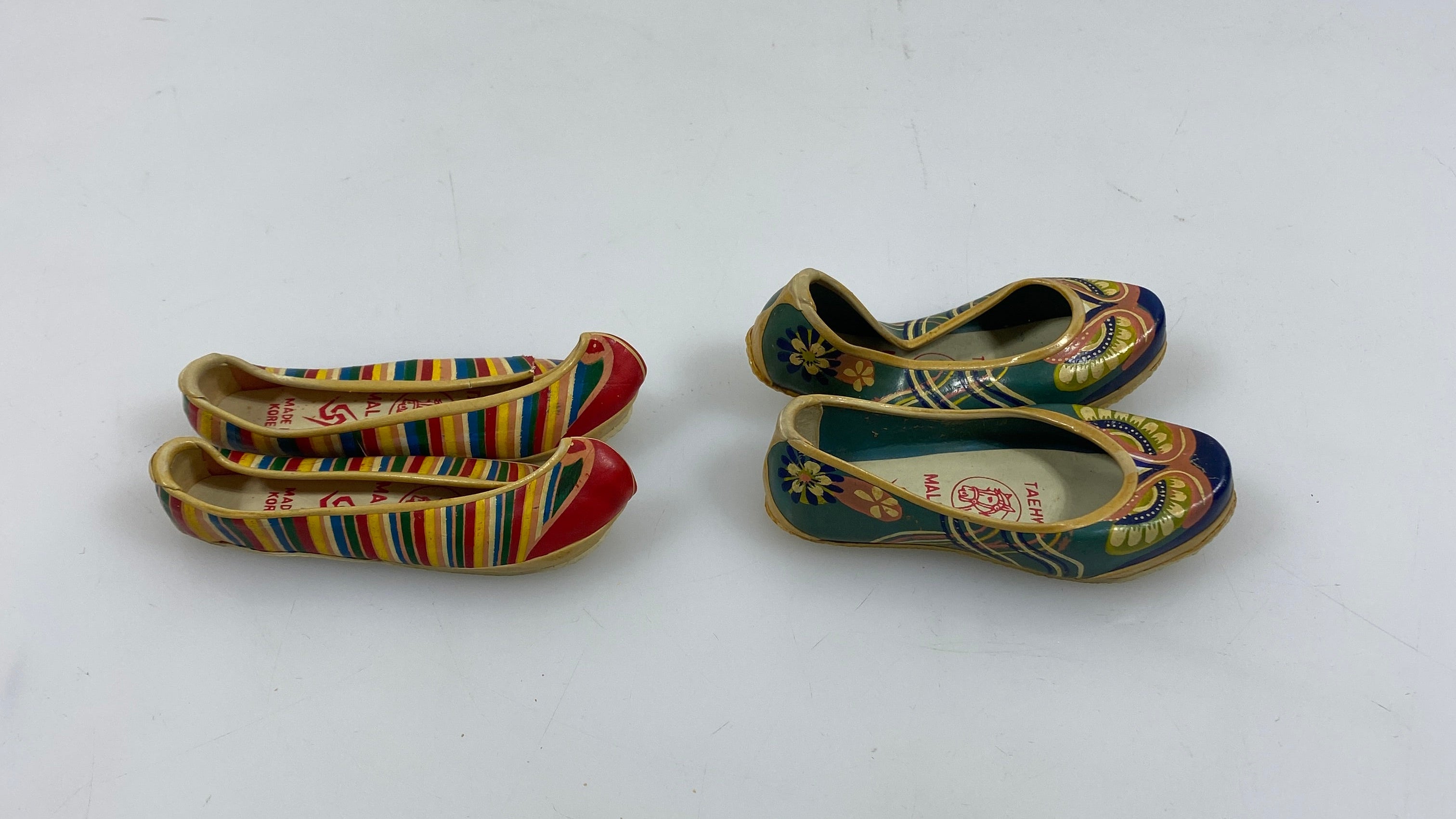 Vintage Korean Small Rubber Shoes 2 Pairs