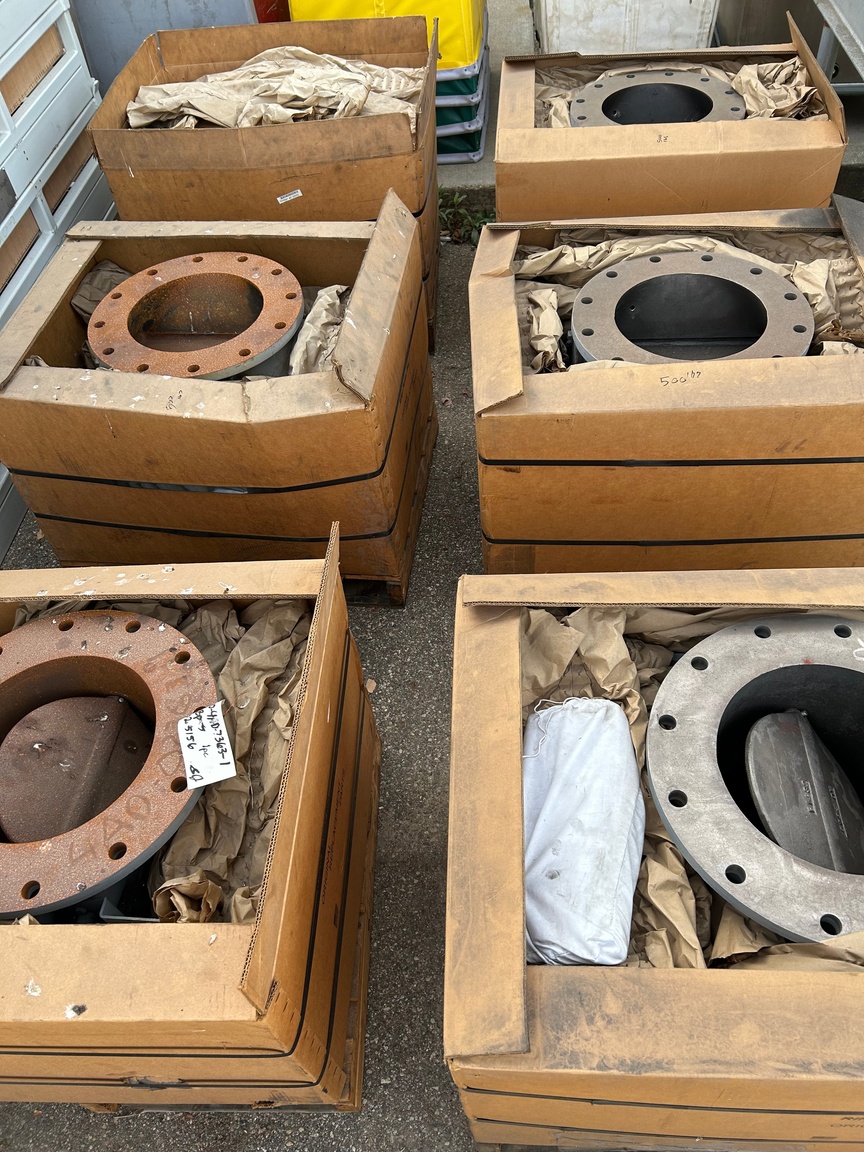 Riley Power INC Industrial Coal Line Damper P/N 4AD-7363-2 Set of 12/Scrap Bid #590 - 3,000lbs