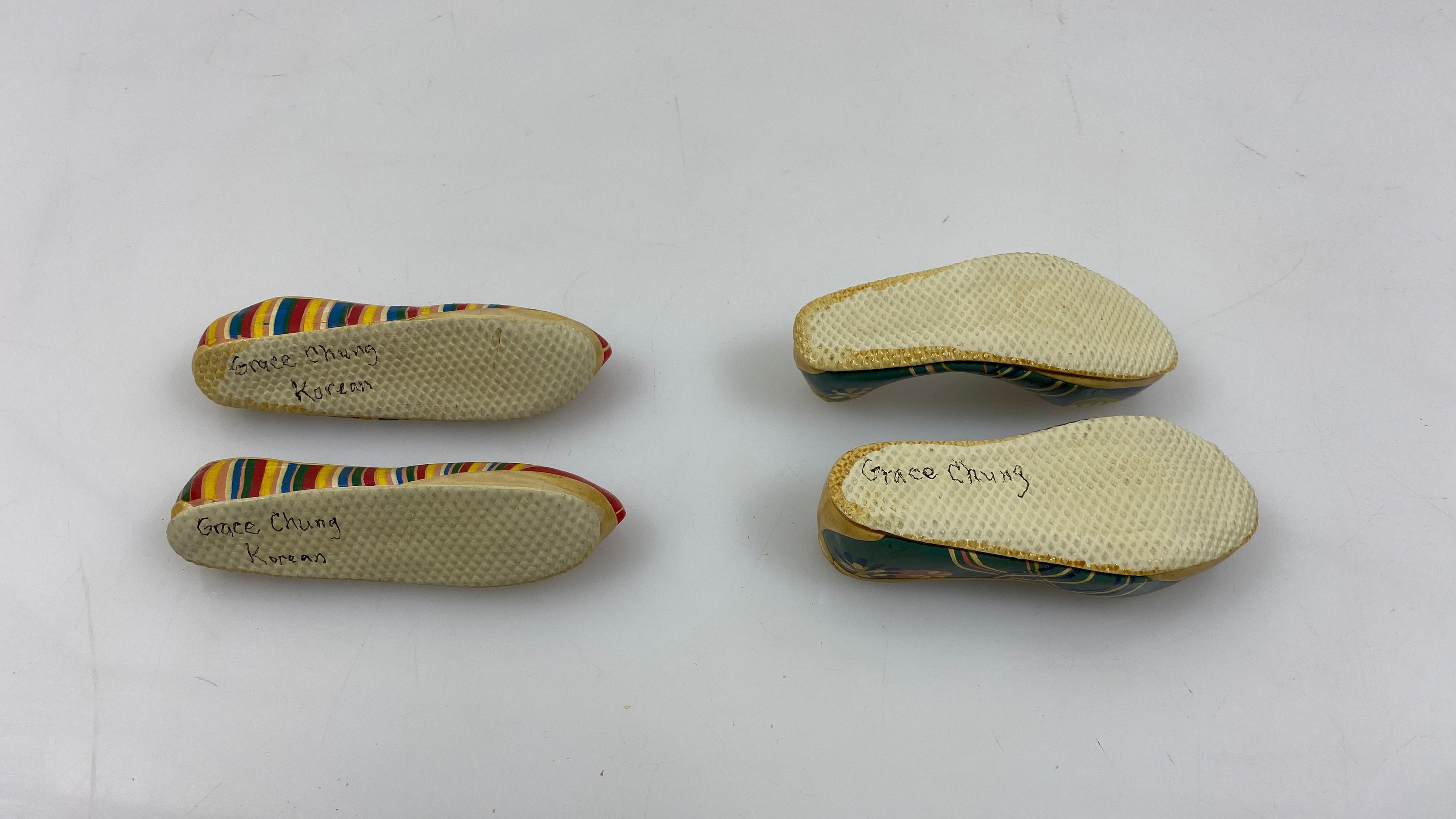 Vintage Korean Small Rubber Shoes 2 Pairs