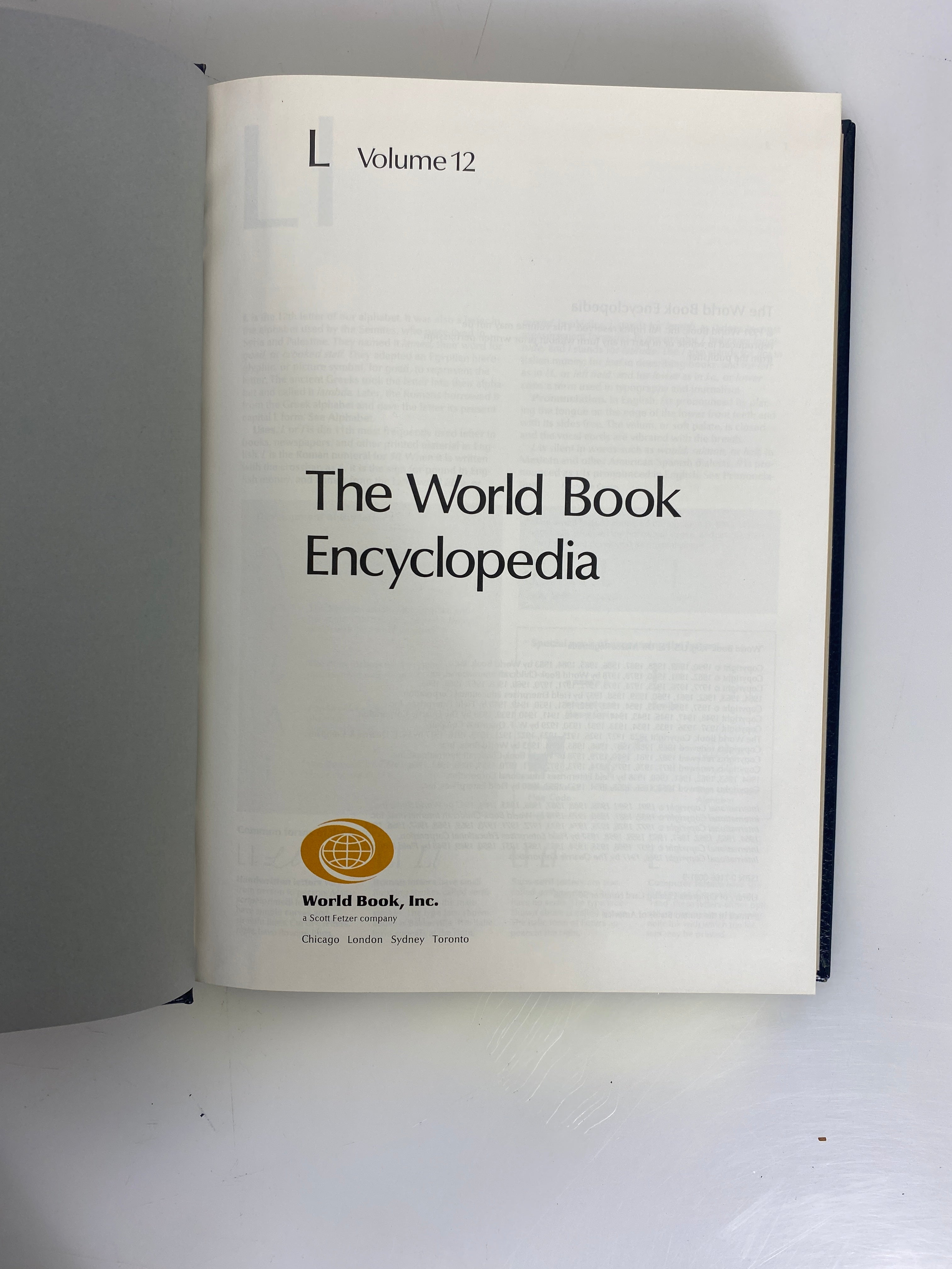 Lot of 22: World Encyclopedia World Book, Inc. 1990 HC
