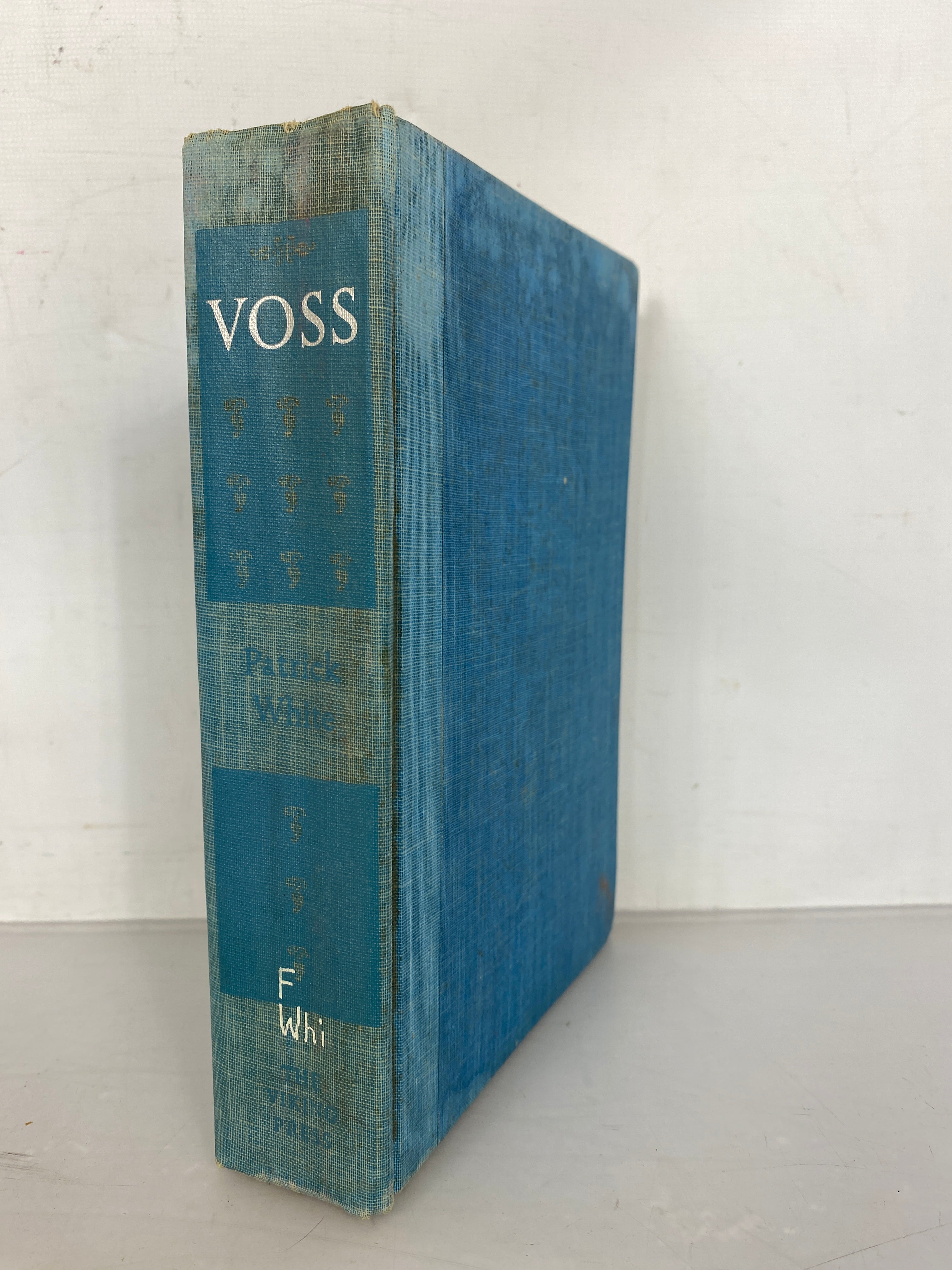 Vintage First Edition Voss by Patrick White 1957 HC Former Library Copy