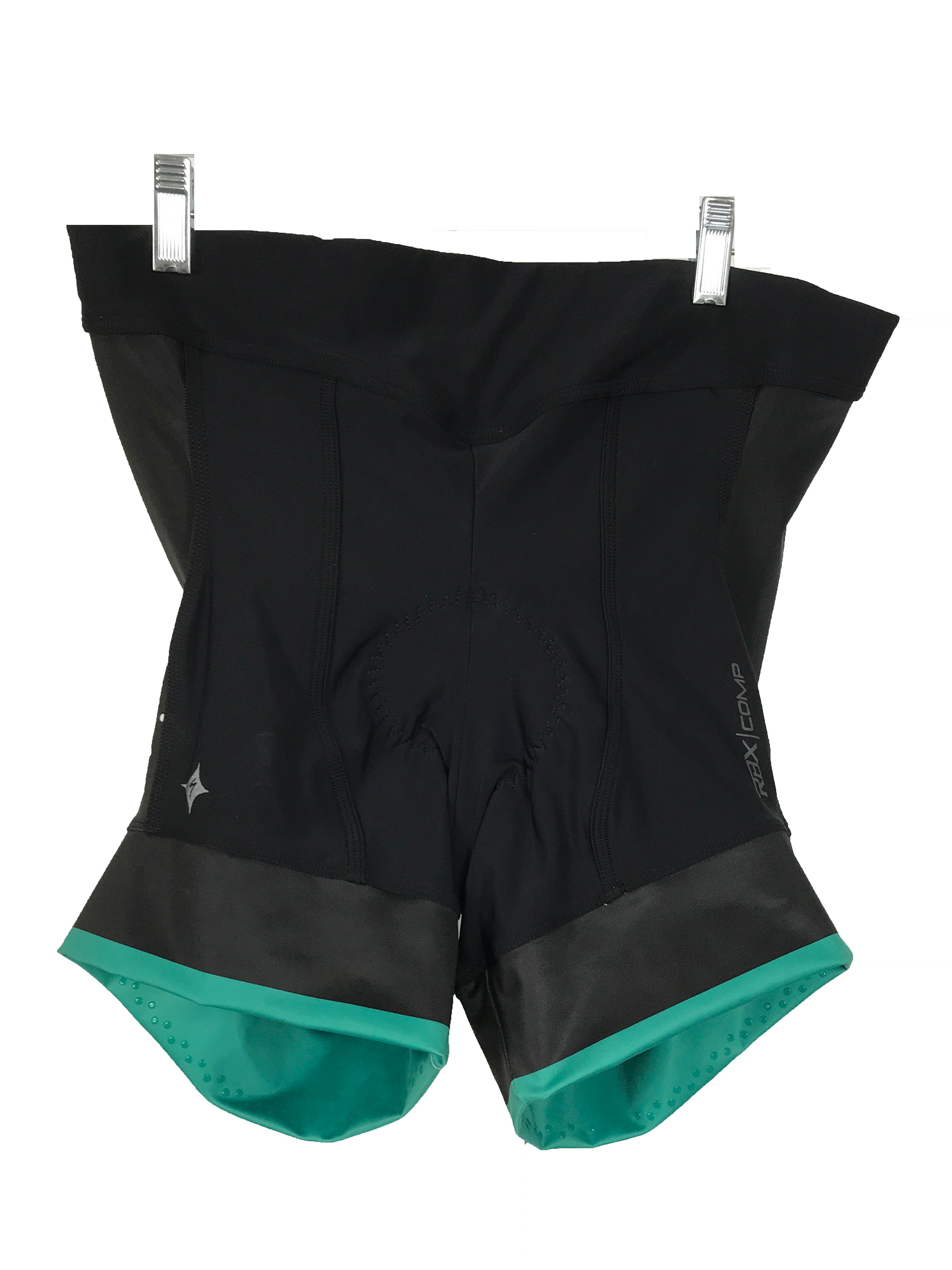 Specialized RBX Comp Shorty Black and Green Shorts with Chamois Women's Size XL NWT