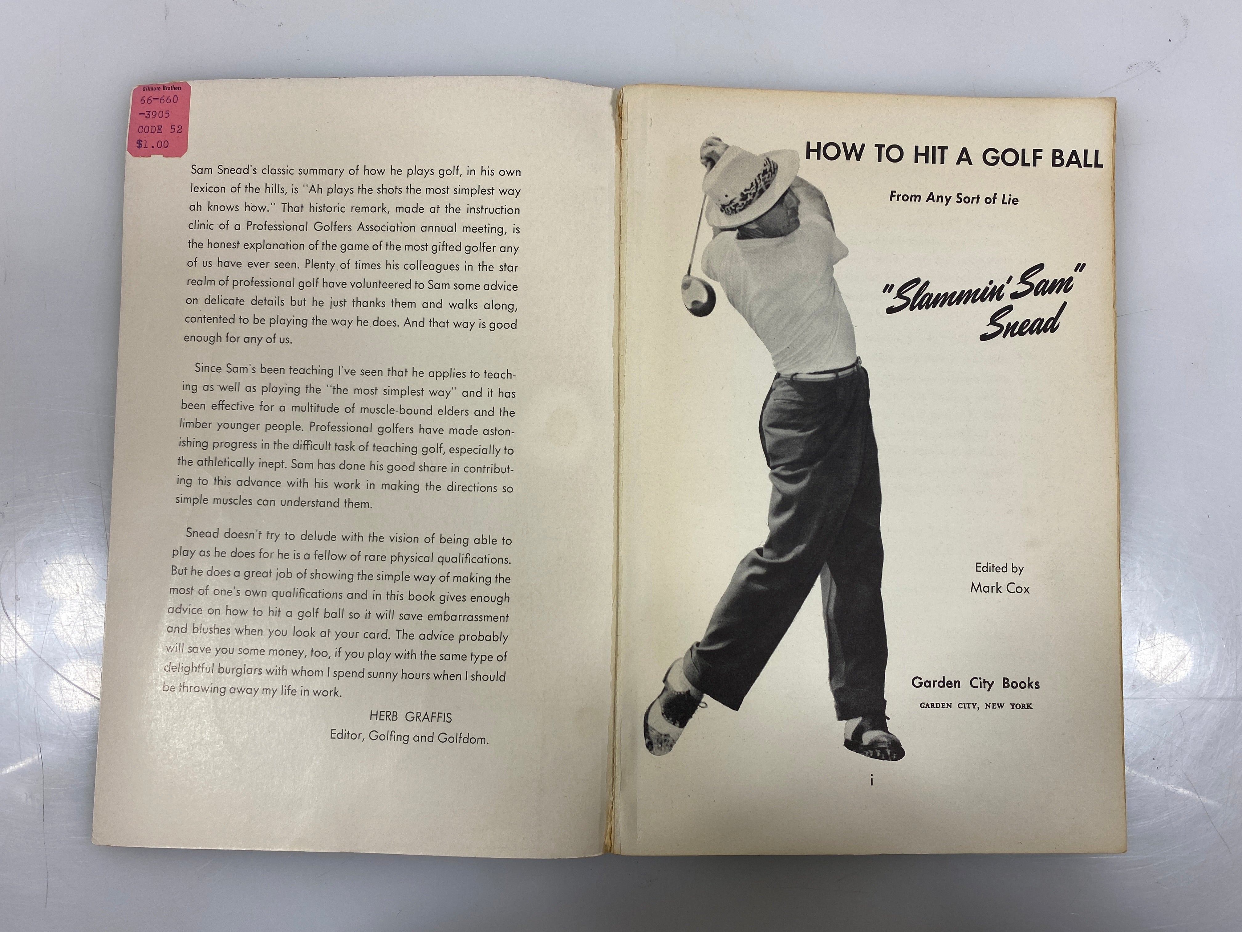 How to Hit a Golf Ball Slammin Sam Snead 1950 SC