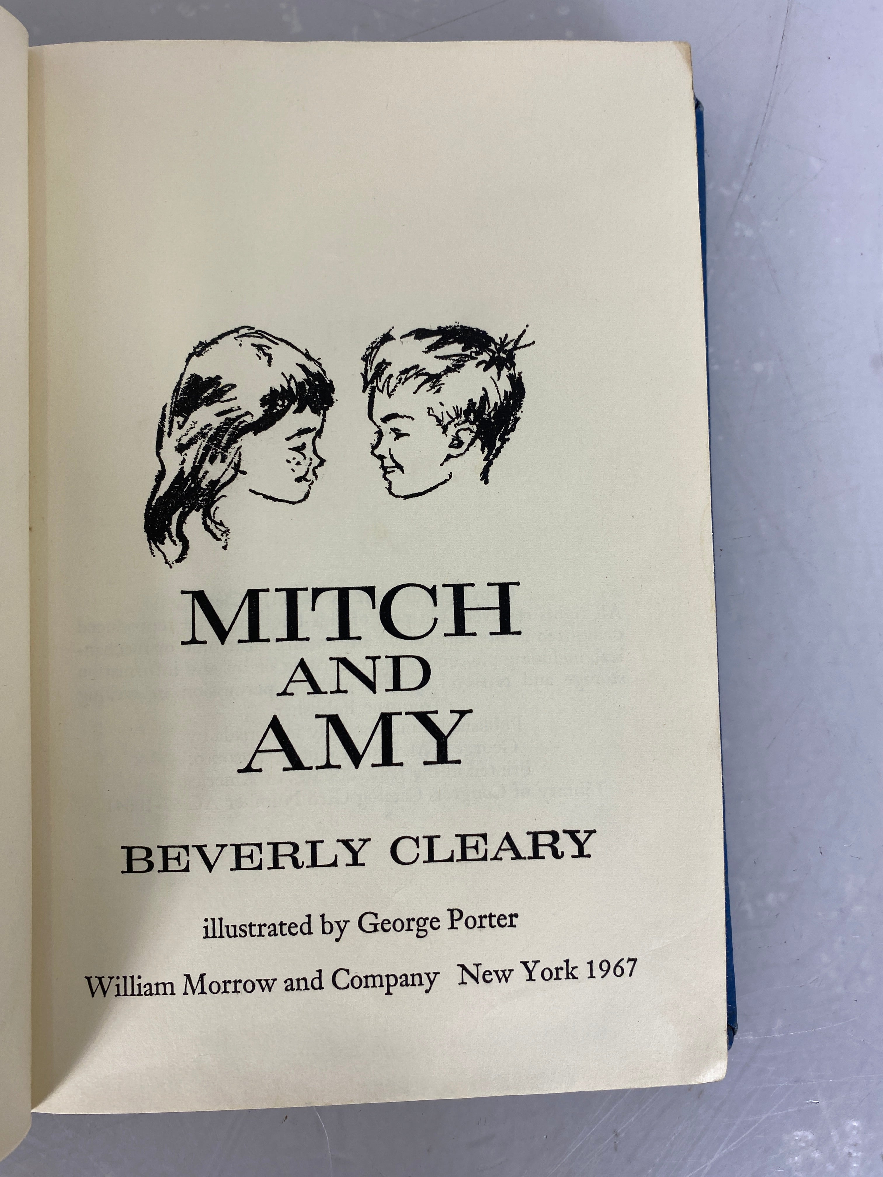 Mitch and Amy by Beverly Cleary 1967 Vintage First Edition  HC