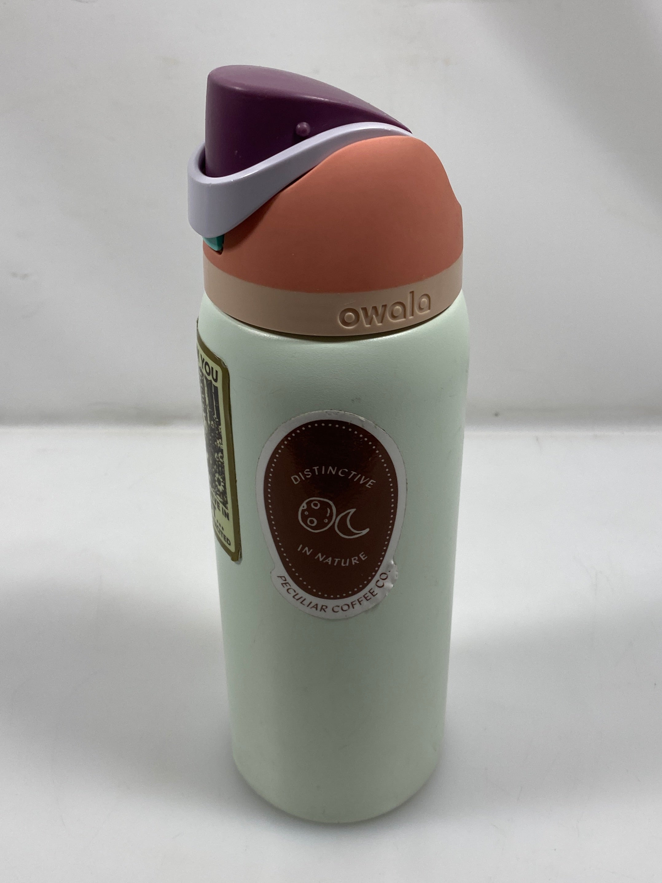 Pink and Teal Owala Water Bottle 32oz
