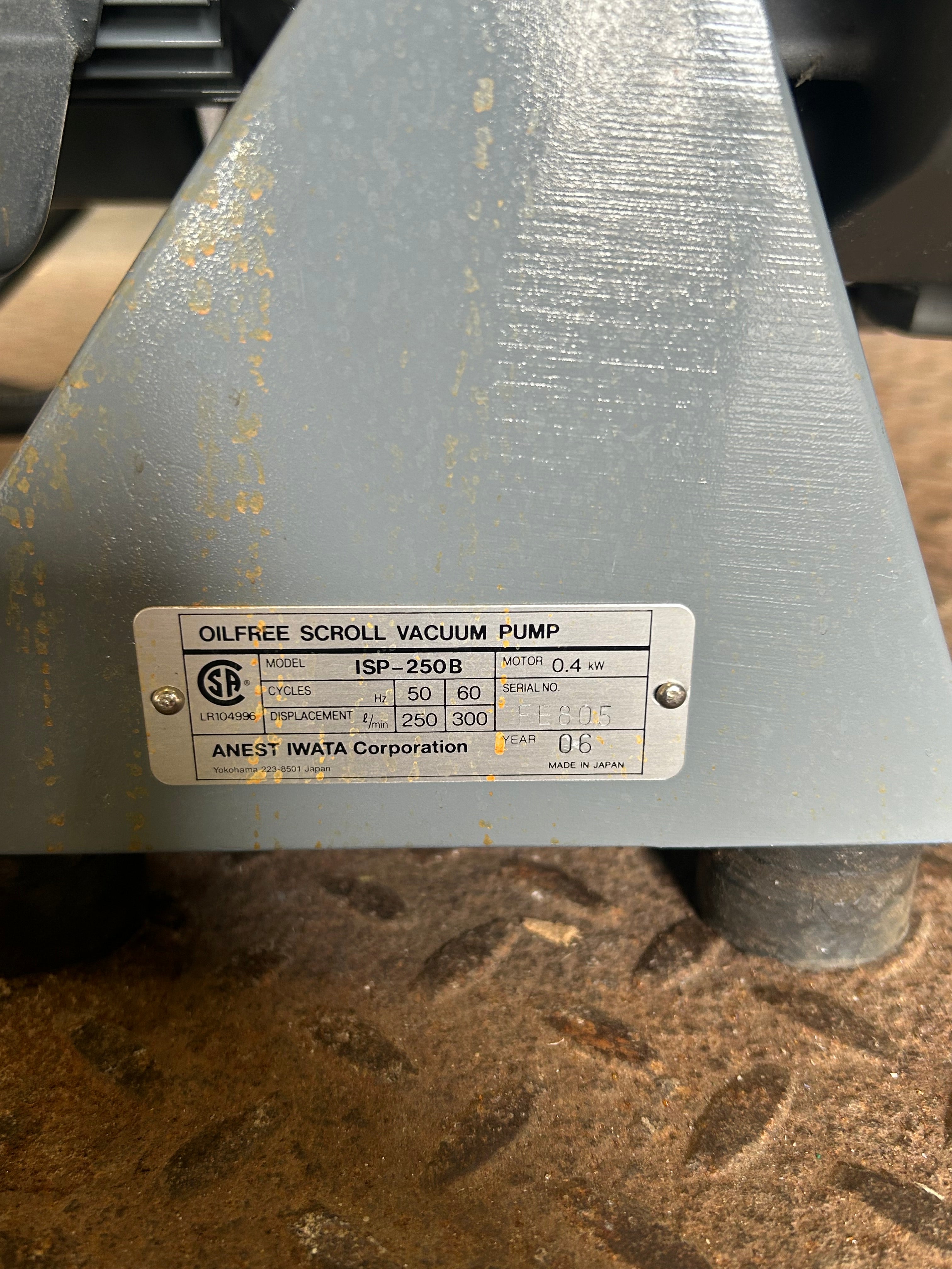 Oil Free Scroll Vacuum Pump *Parts or Repair*