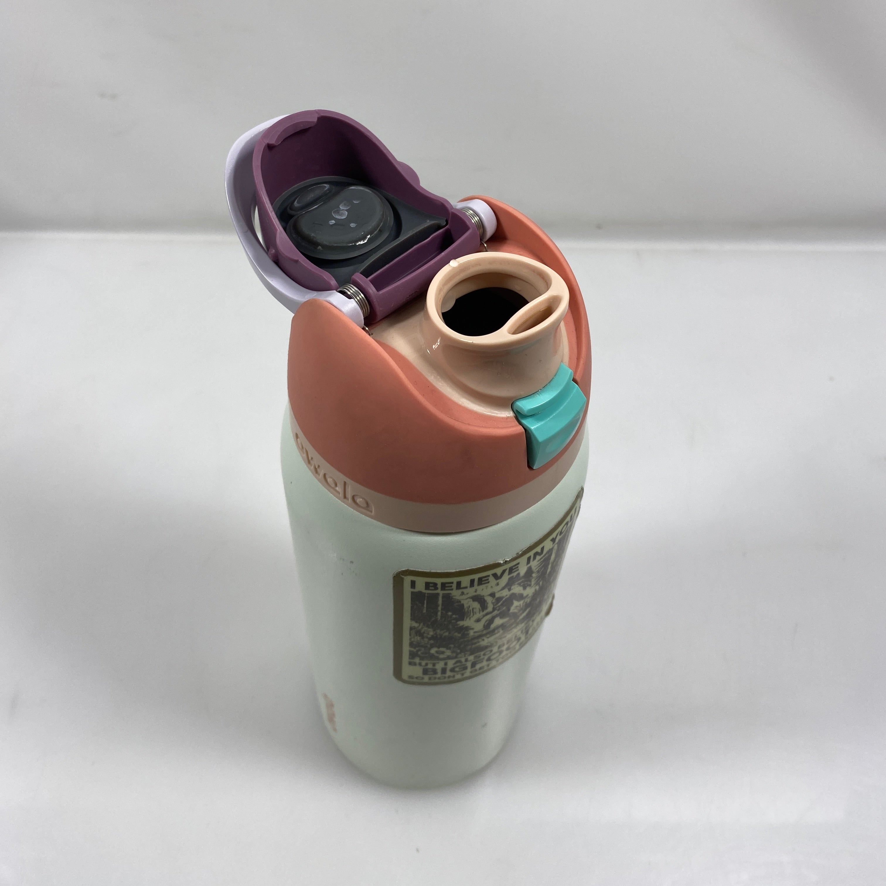 Pink and Teal Owala Water Bottle 32oz
