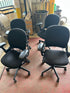 Lot of 4 Steelcase Leap Chairs in Fair Condition