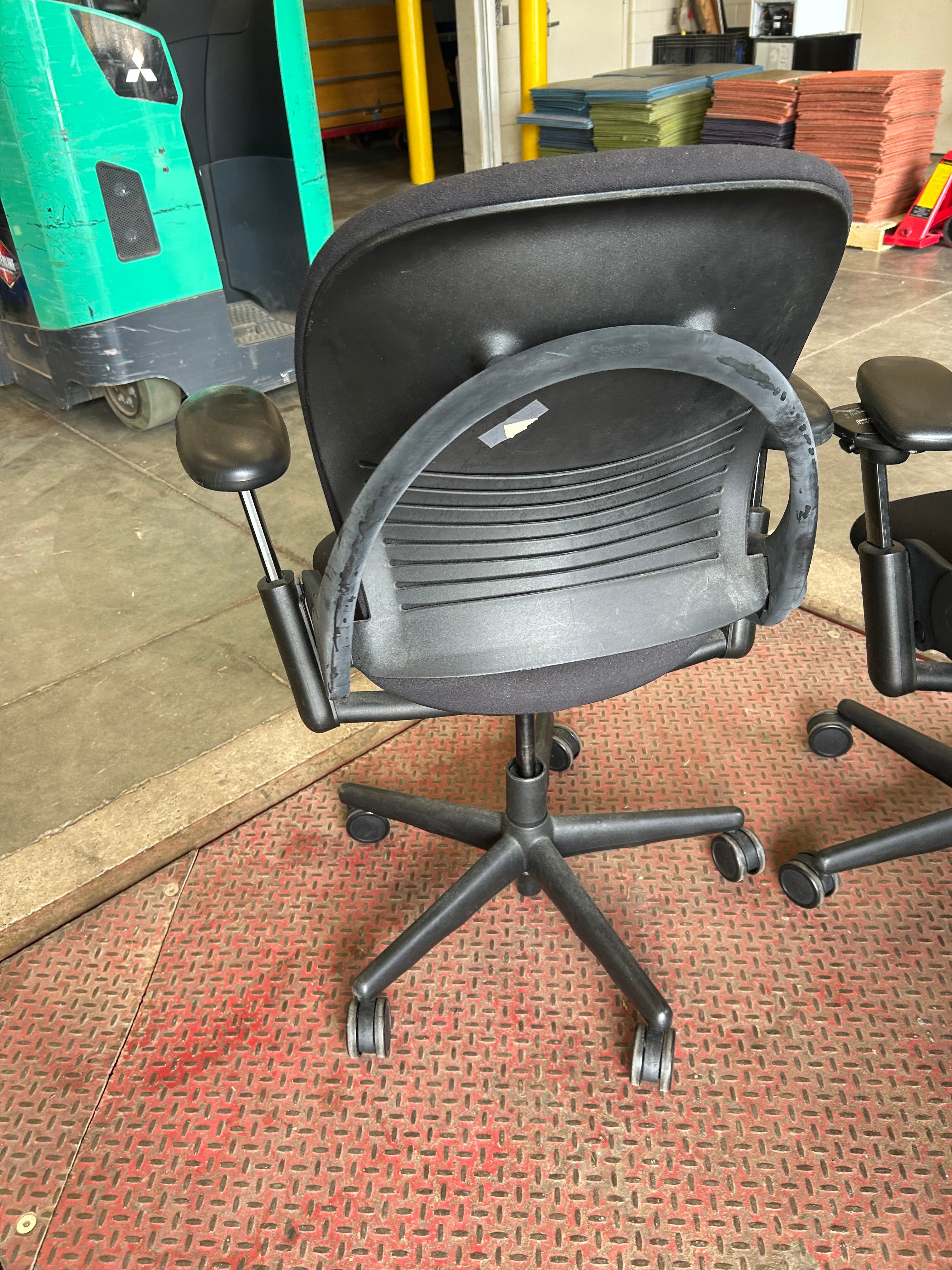 Lot of 4 Steelcase Leap Chairs in Fair Condition