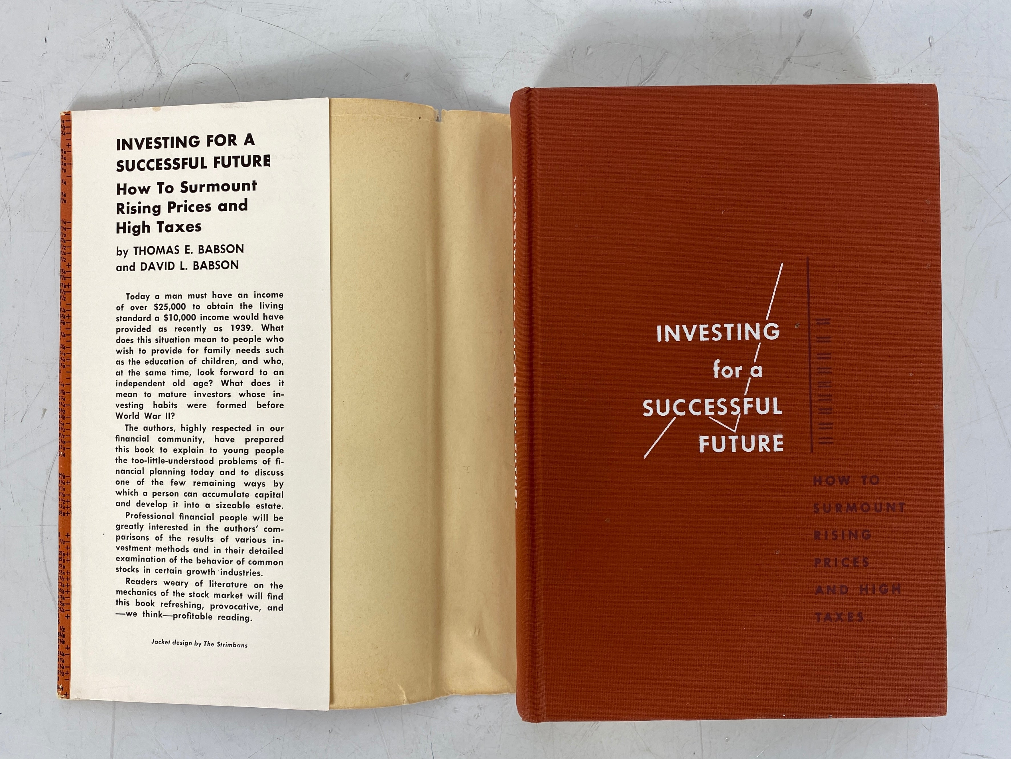 Investing for a Successful Future Babson 1962 6th Print HC DJ