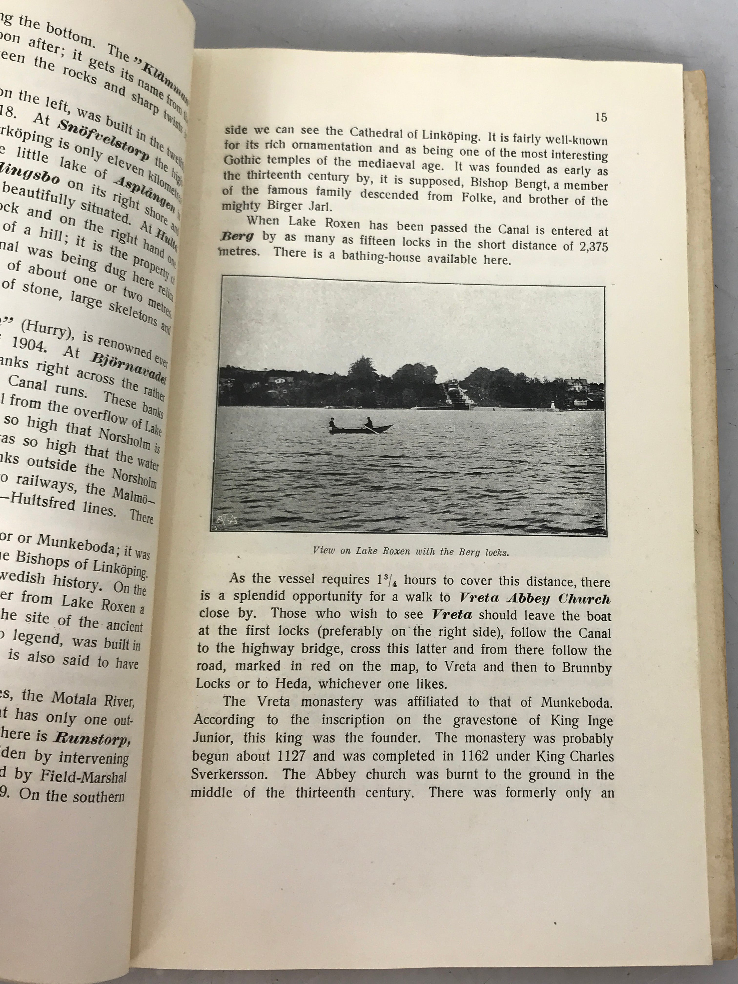 Clausen's Atlas of the Canal Route Stockholm Gothenburg 1927