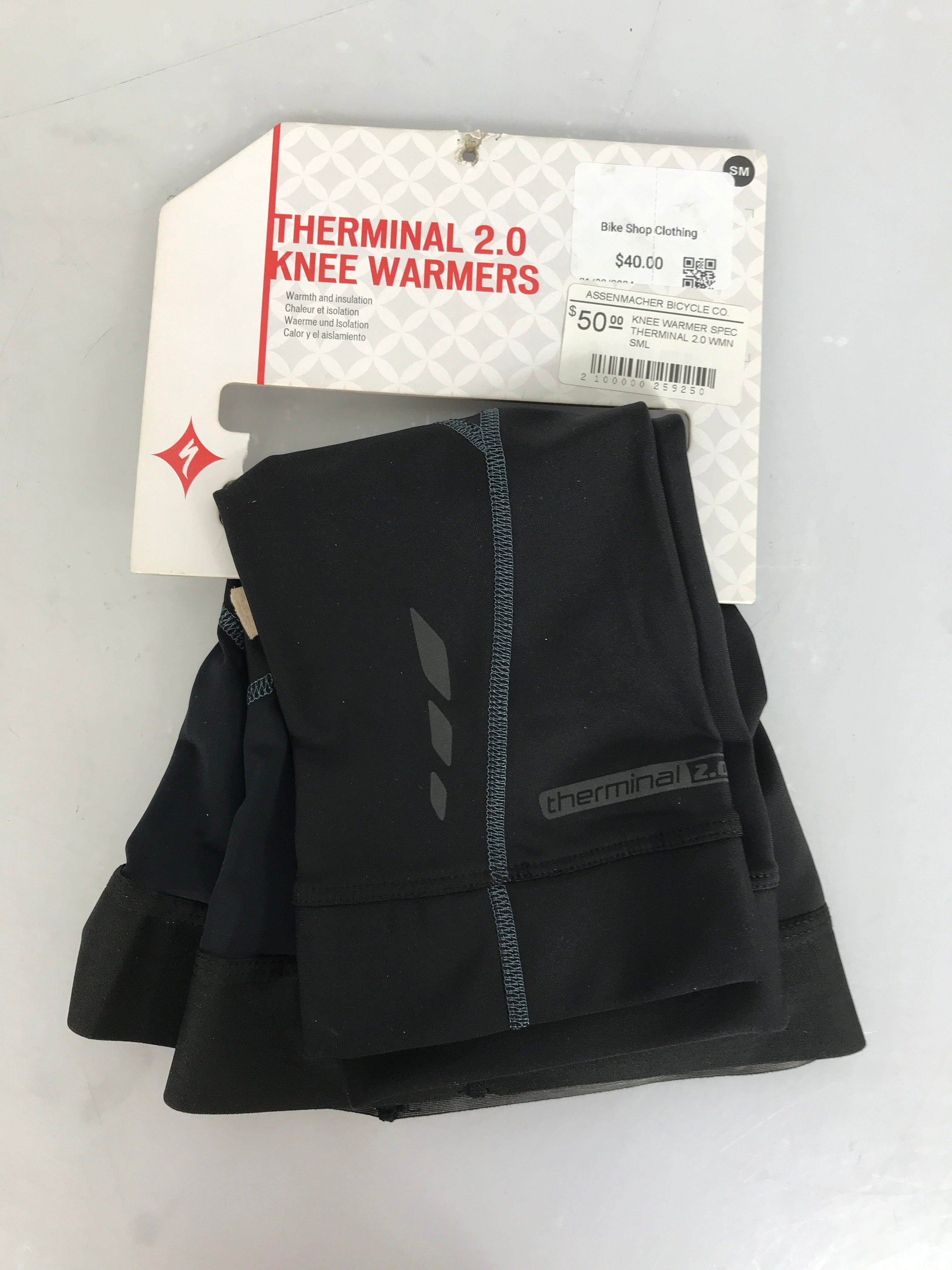 Specialized Therminal 2.0 Black Knee Warmers Women's Size S NWT
