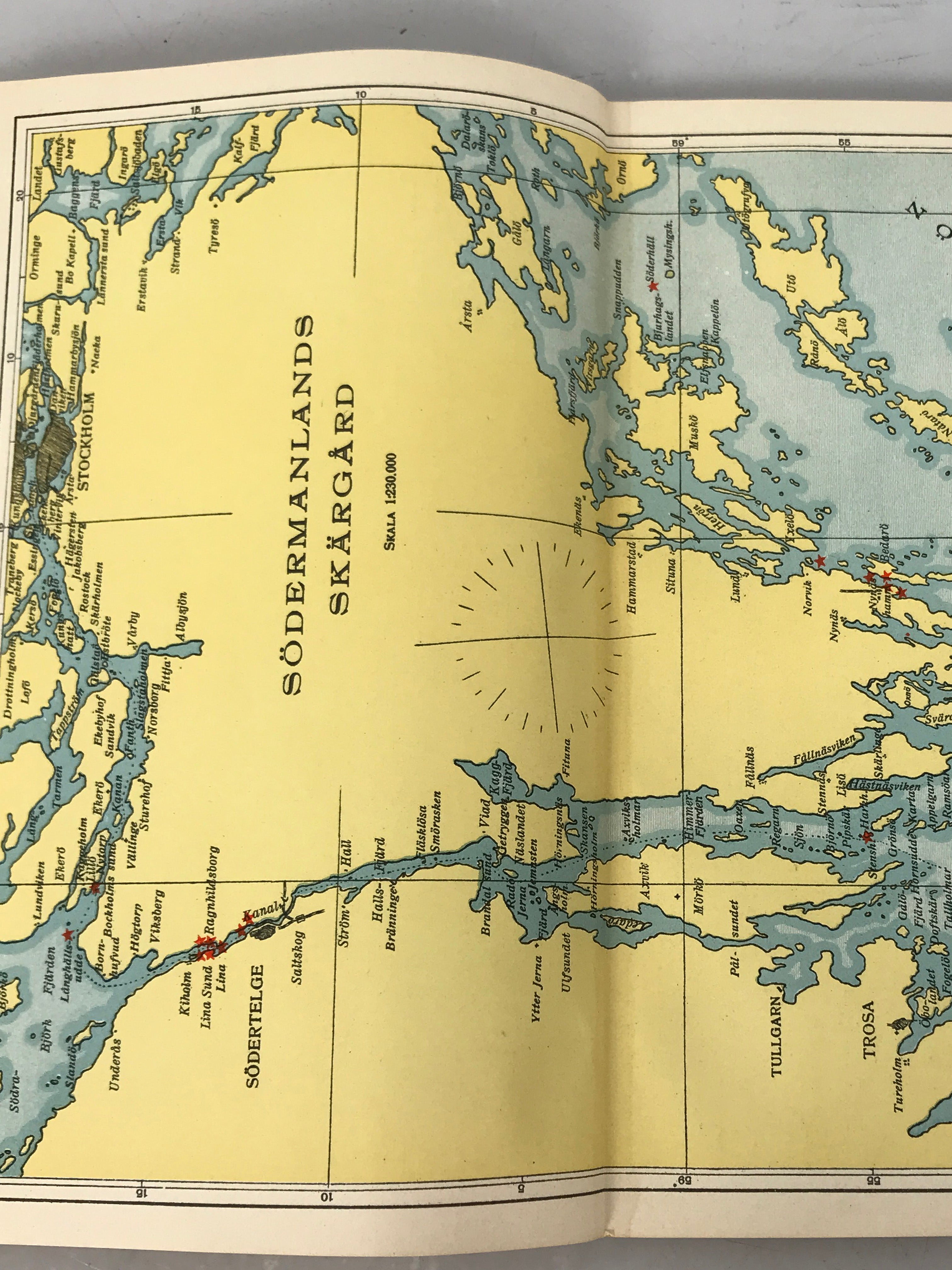 Clausen's Atlas of the Canal Route Stockholm Gothenburg 1927