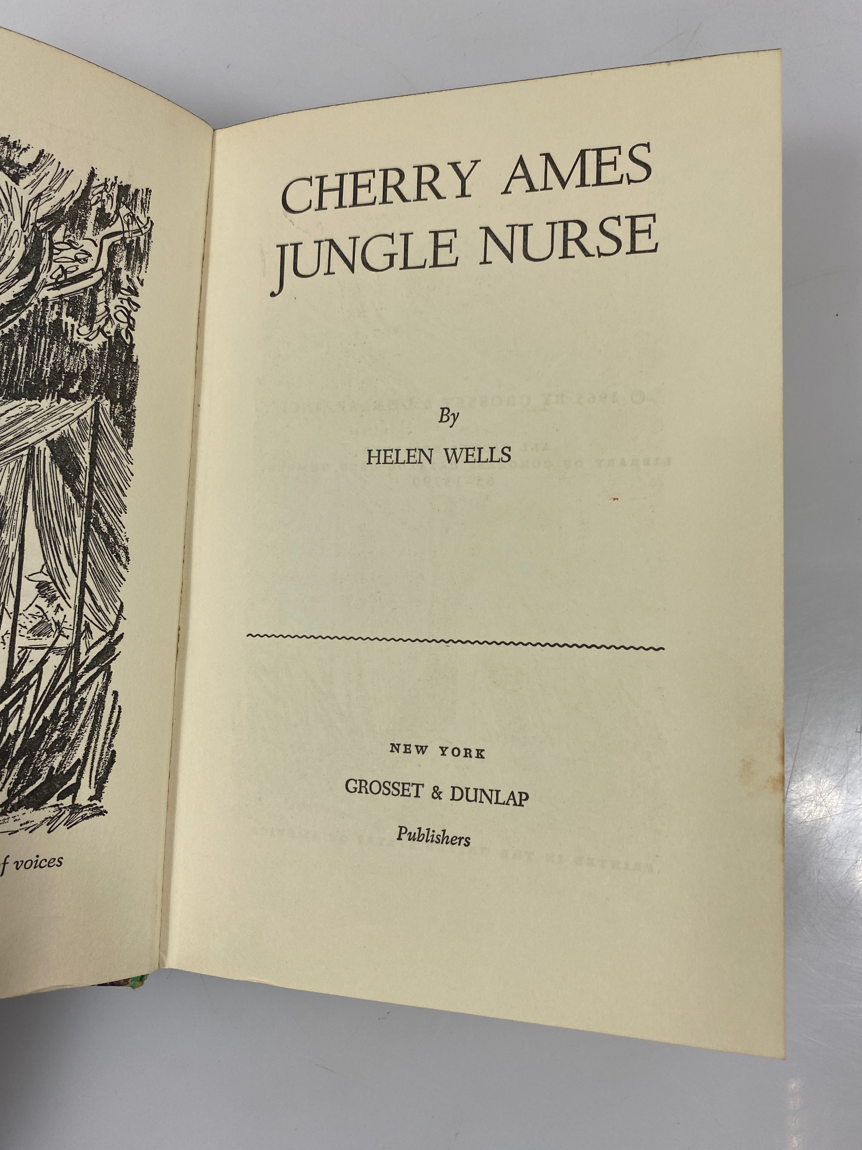 Cherry Ames Jungle Nurse by Helen Wells 1965 HC