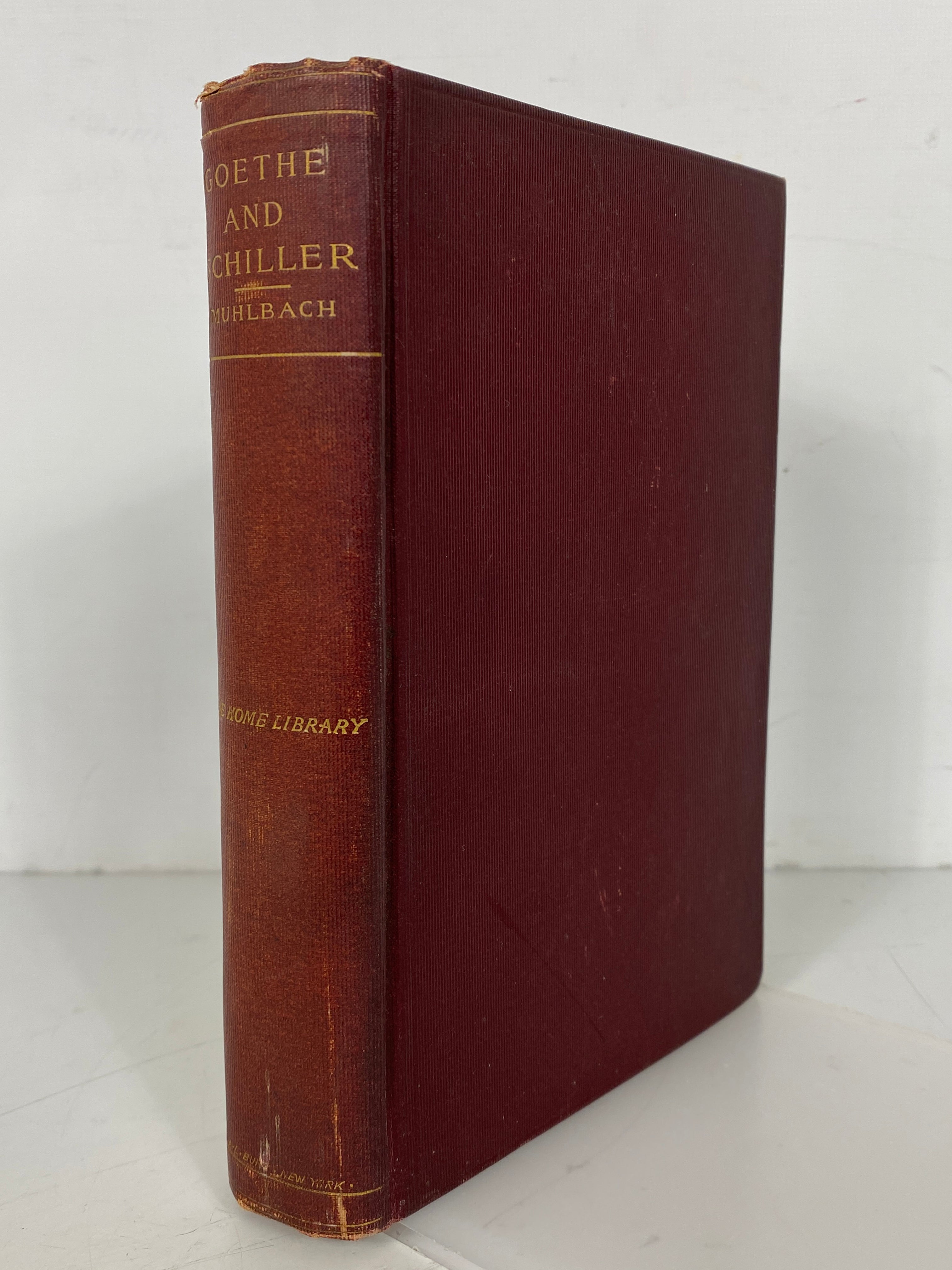 Goethe and Schiller by Louisa Mulbach The Home Library HC