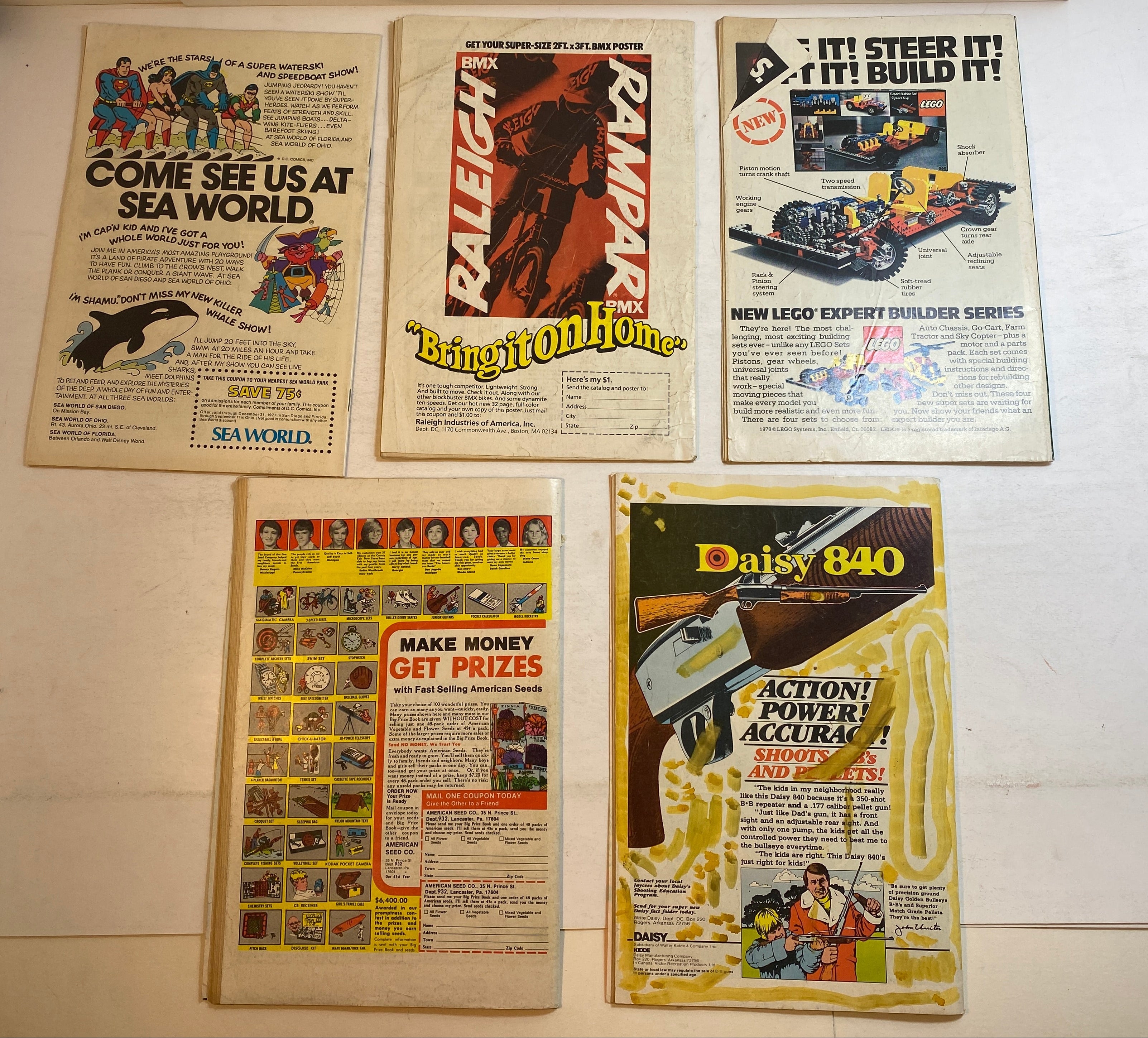 Lot of 5 Men of War DC Comics 1977-1979