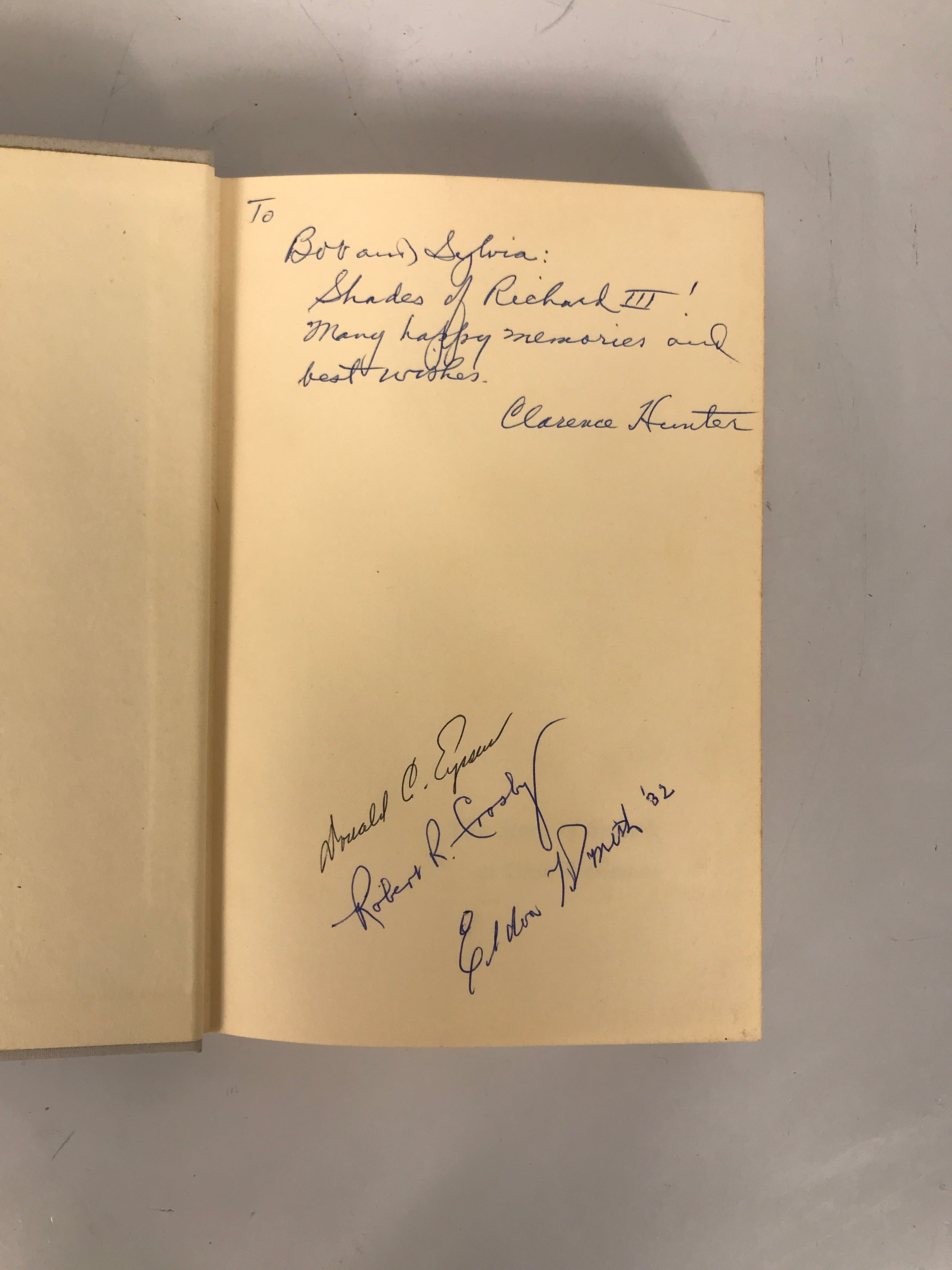 The Story of Speech at Ohio Wesleyan Diem/Hunter 1964 Signed HCDJ