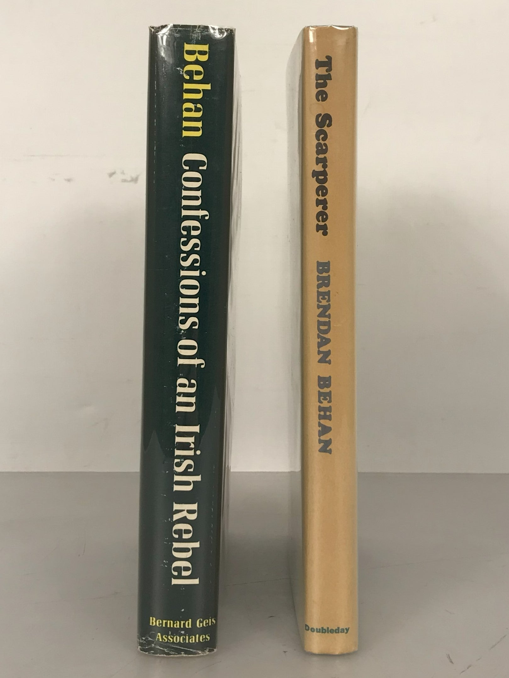 Lot of 2 Brendan Behan Confessions of an Irish Rebel 1965 The Scarperer 1964 HC DJ