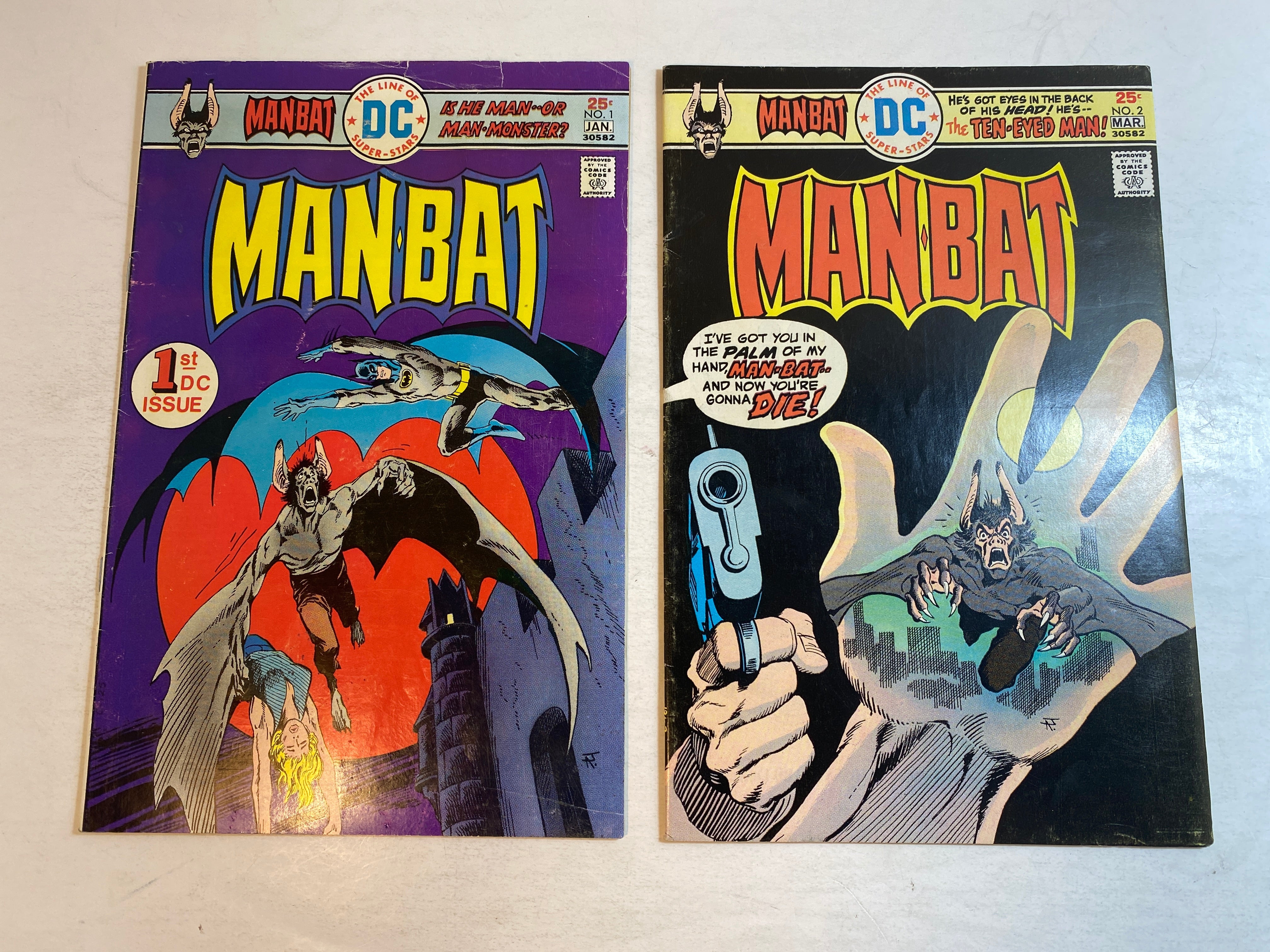 Lot of 2 Manbat DC Comics 1975-1976