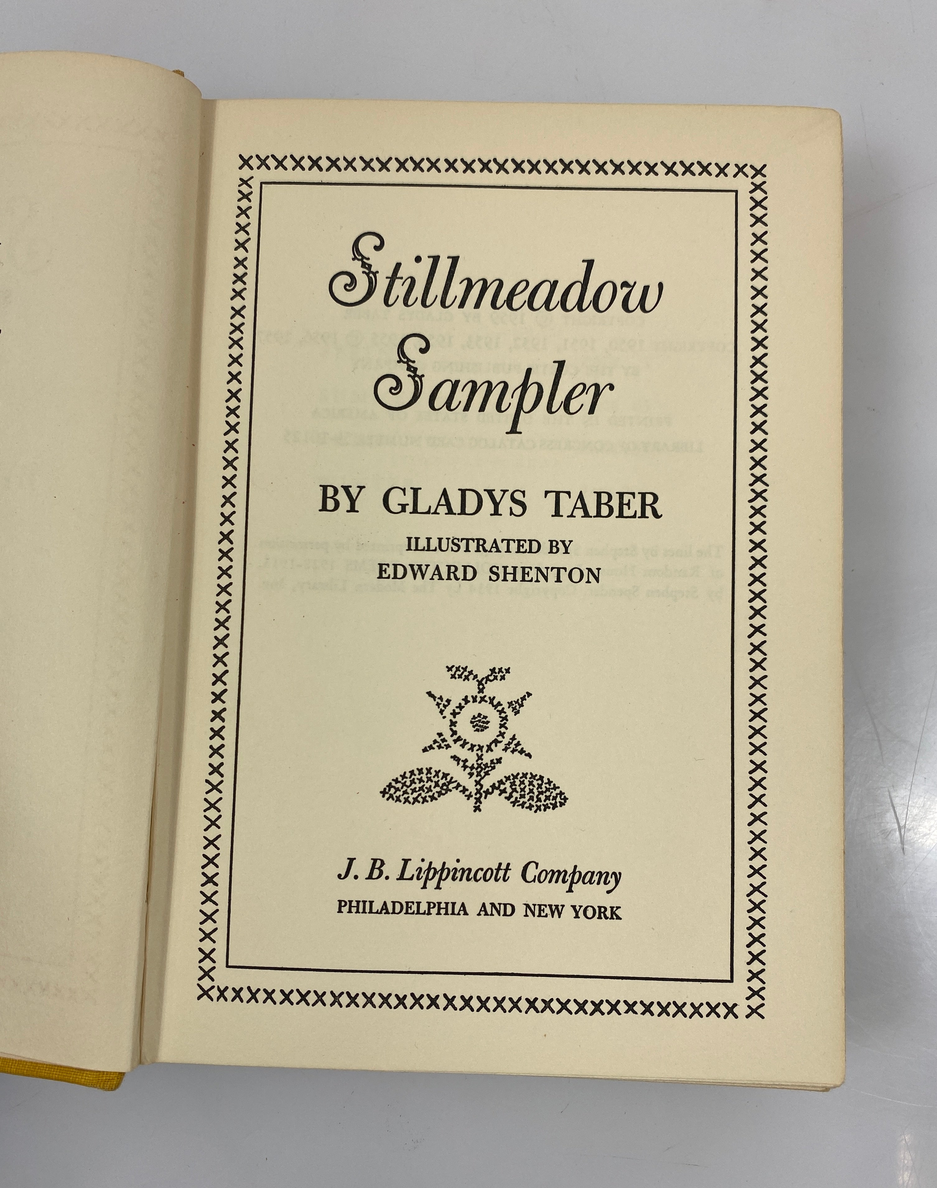 Stillmeadow Sampler by Gladys Taber 1959 HCDJ