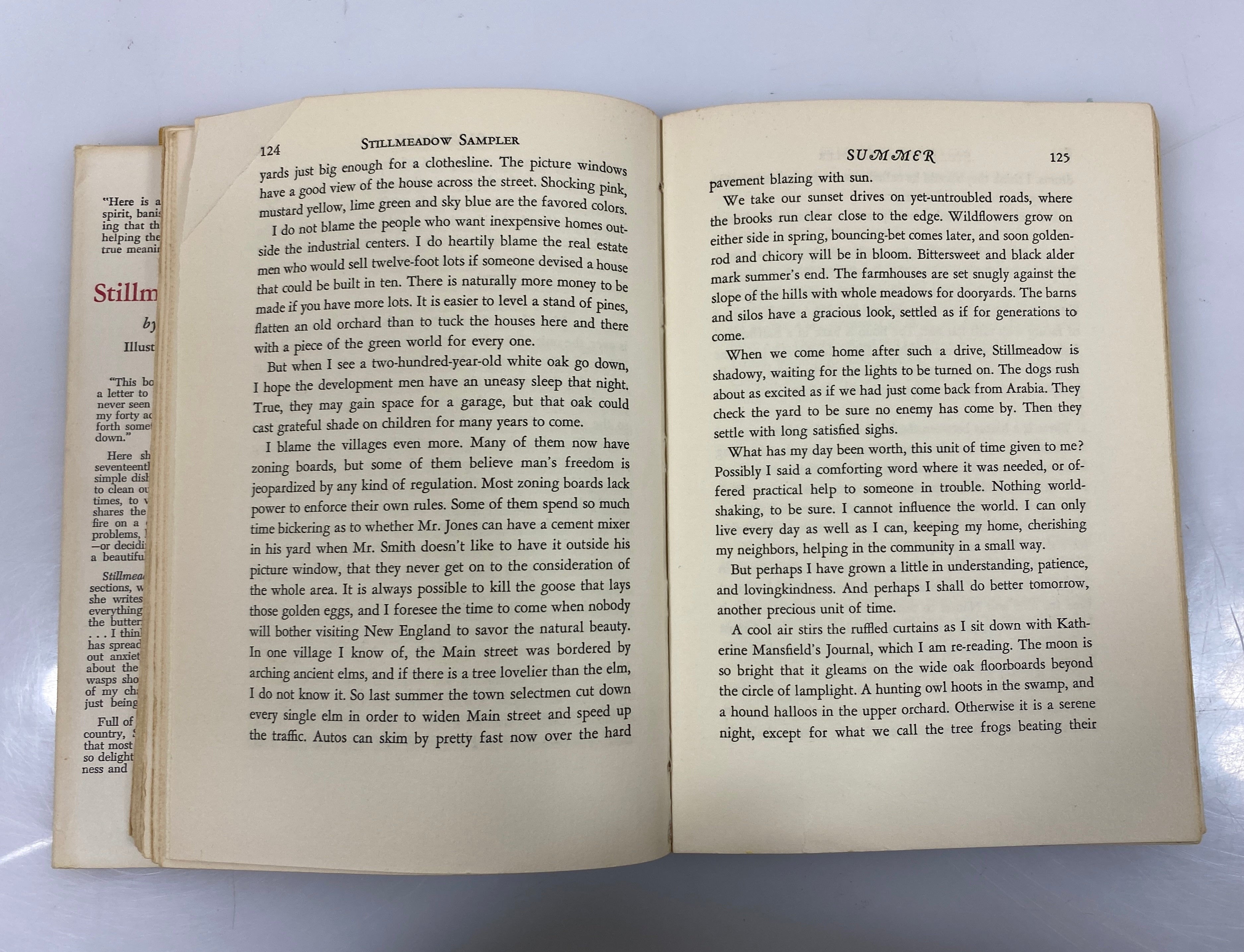 Stillmeadow Sampler by Gladys Taber 1959 HCDJ