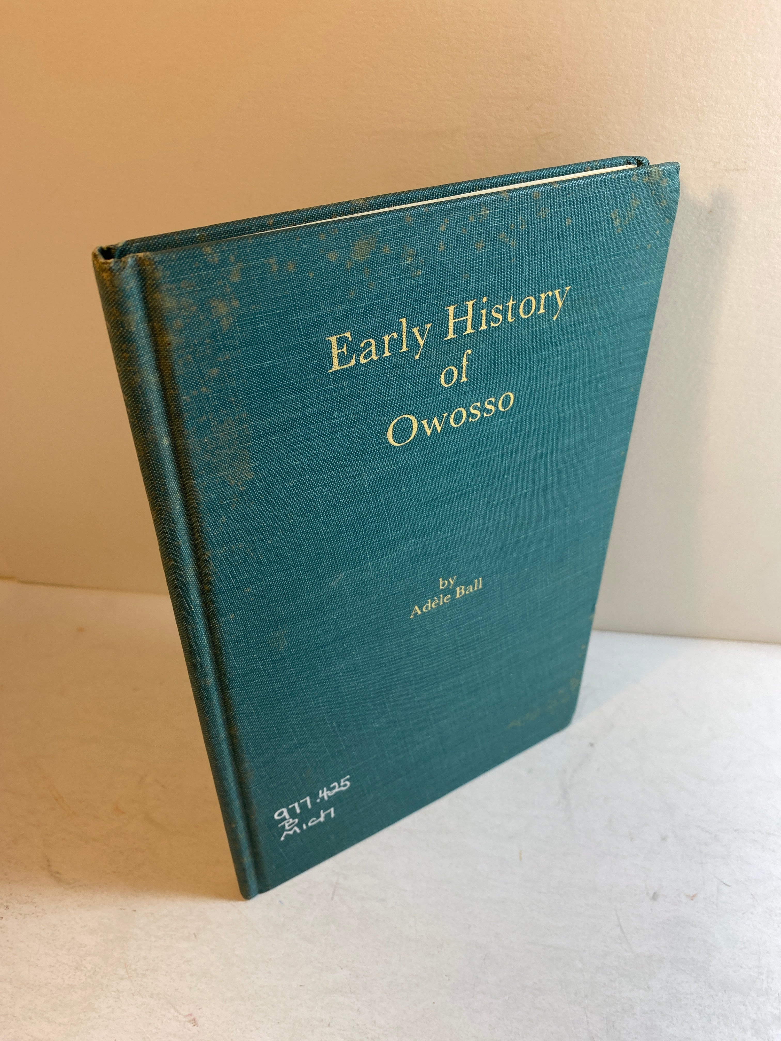 Early History of Owosse Adele Ball HC 1969