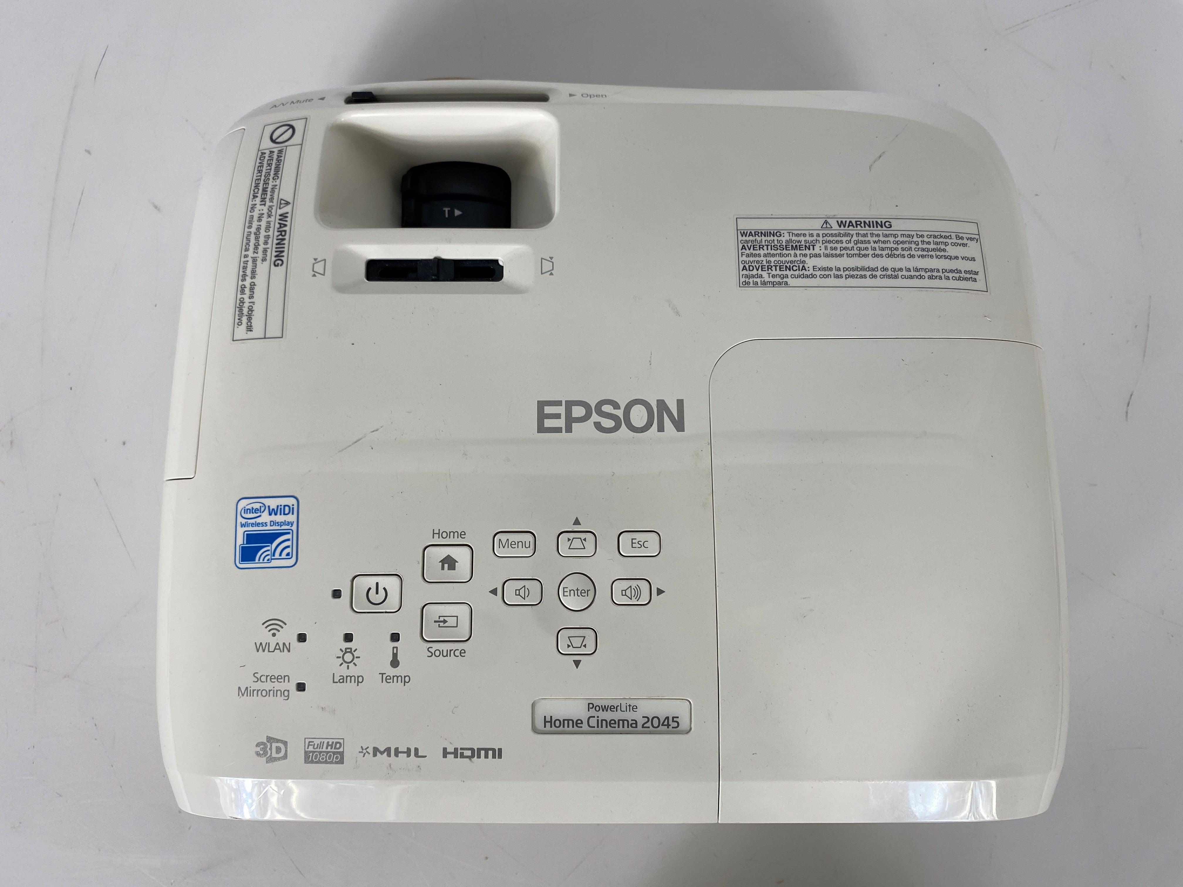 Epson PowerLite Home Cinema 2045 Wireless 3D 1080p 3LCD Projector