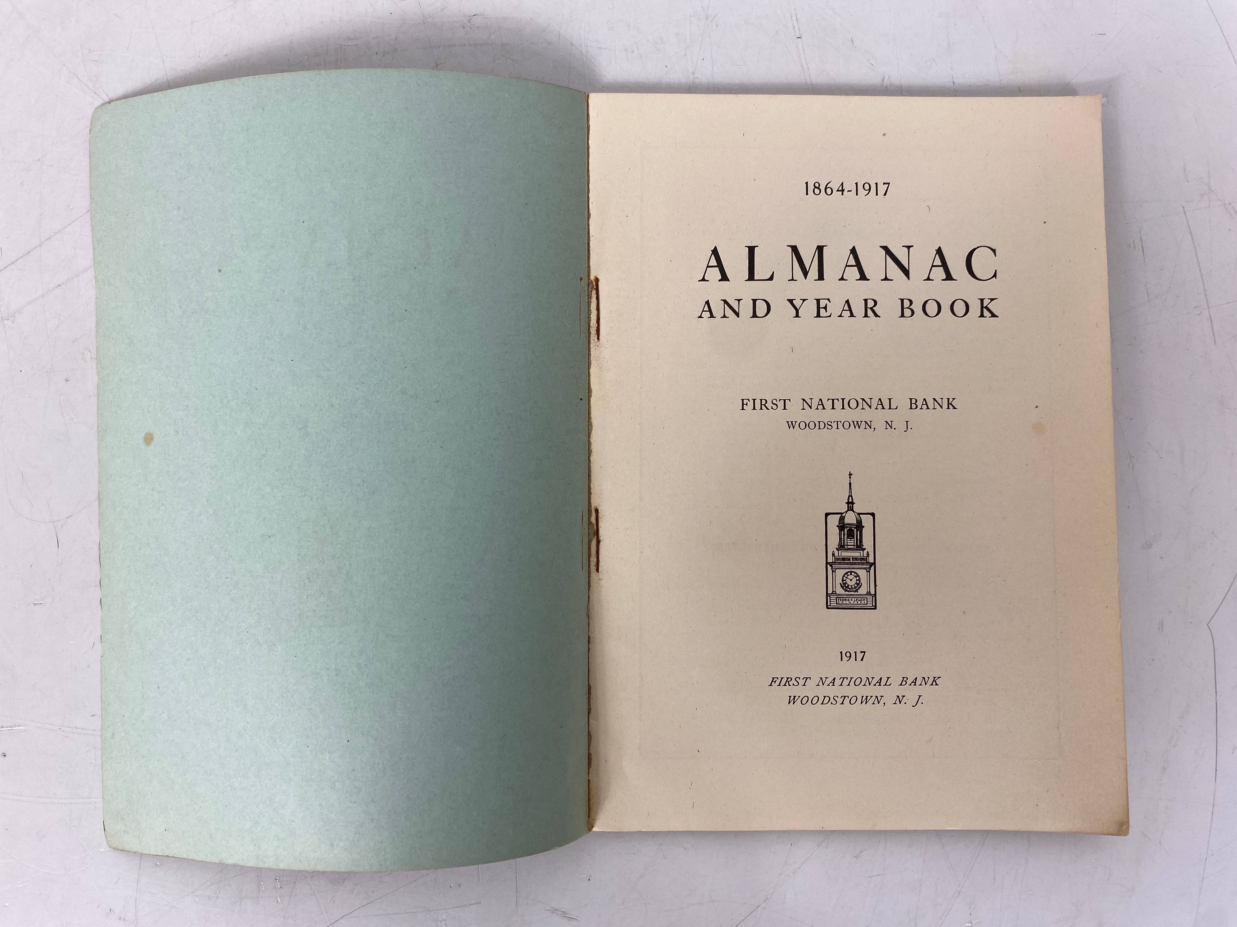 5 Antique Almanac & Year Books First National Bank NJ 1916-1920(2) SC