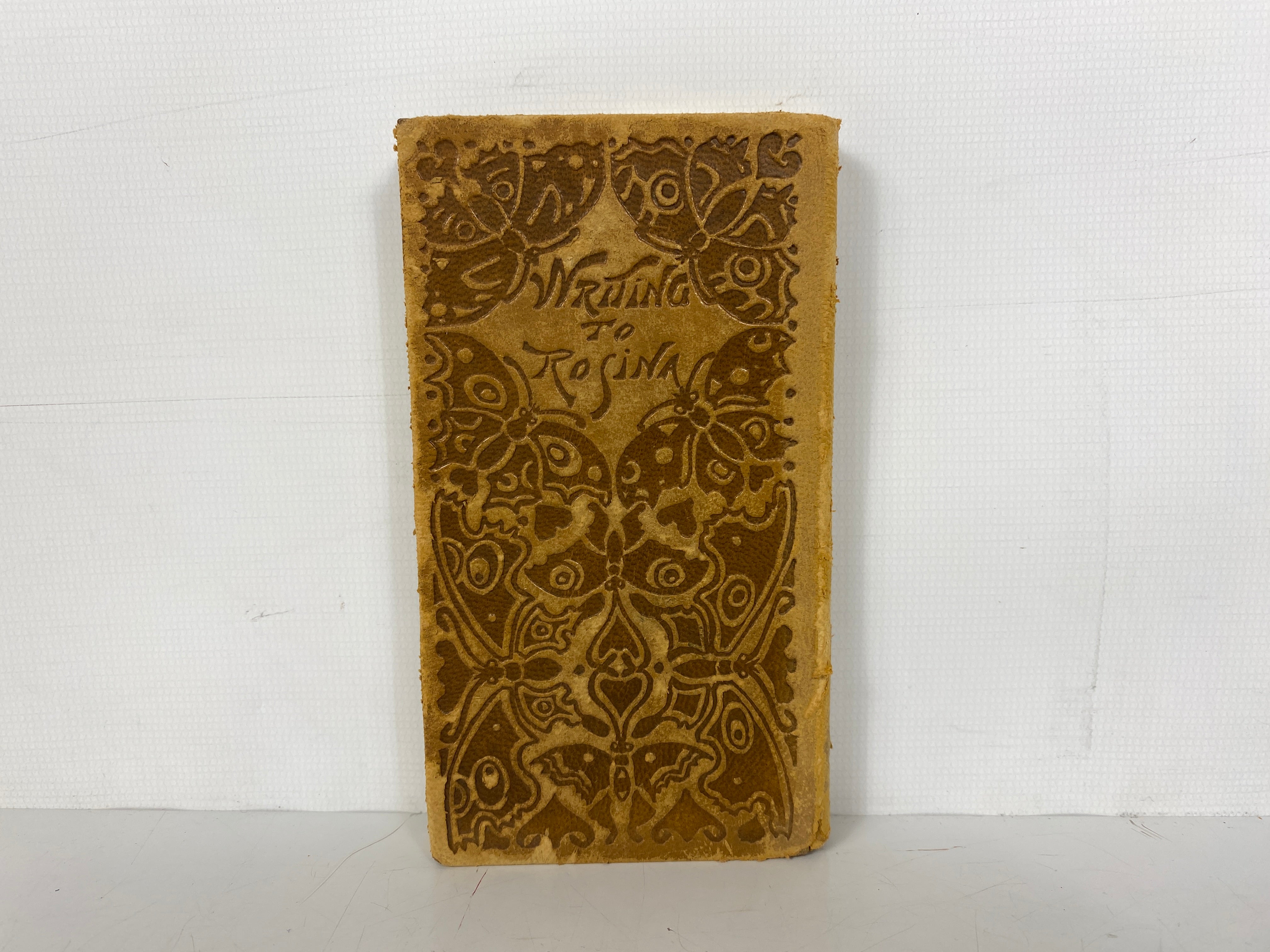 Writing to Rosina by W.H. Bishop 1897 Antique Tooled Leather VG