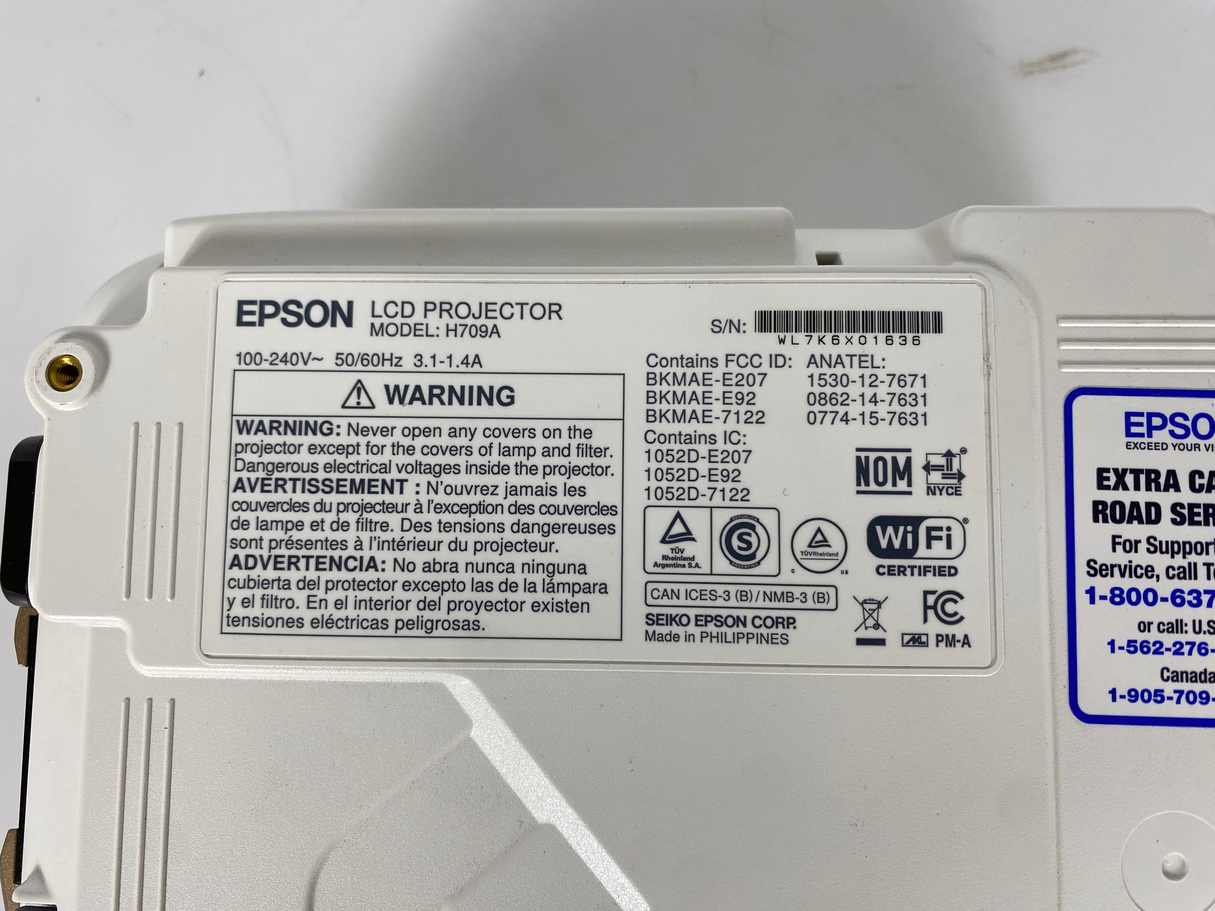 Epson PowerLite Home Cinema 2045 Wireless 3D 1080p 3LCD Projector