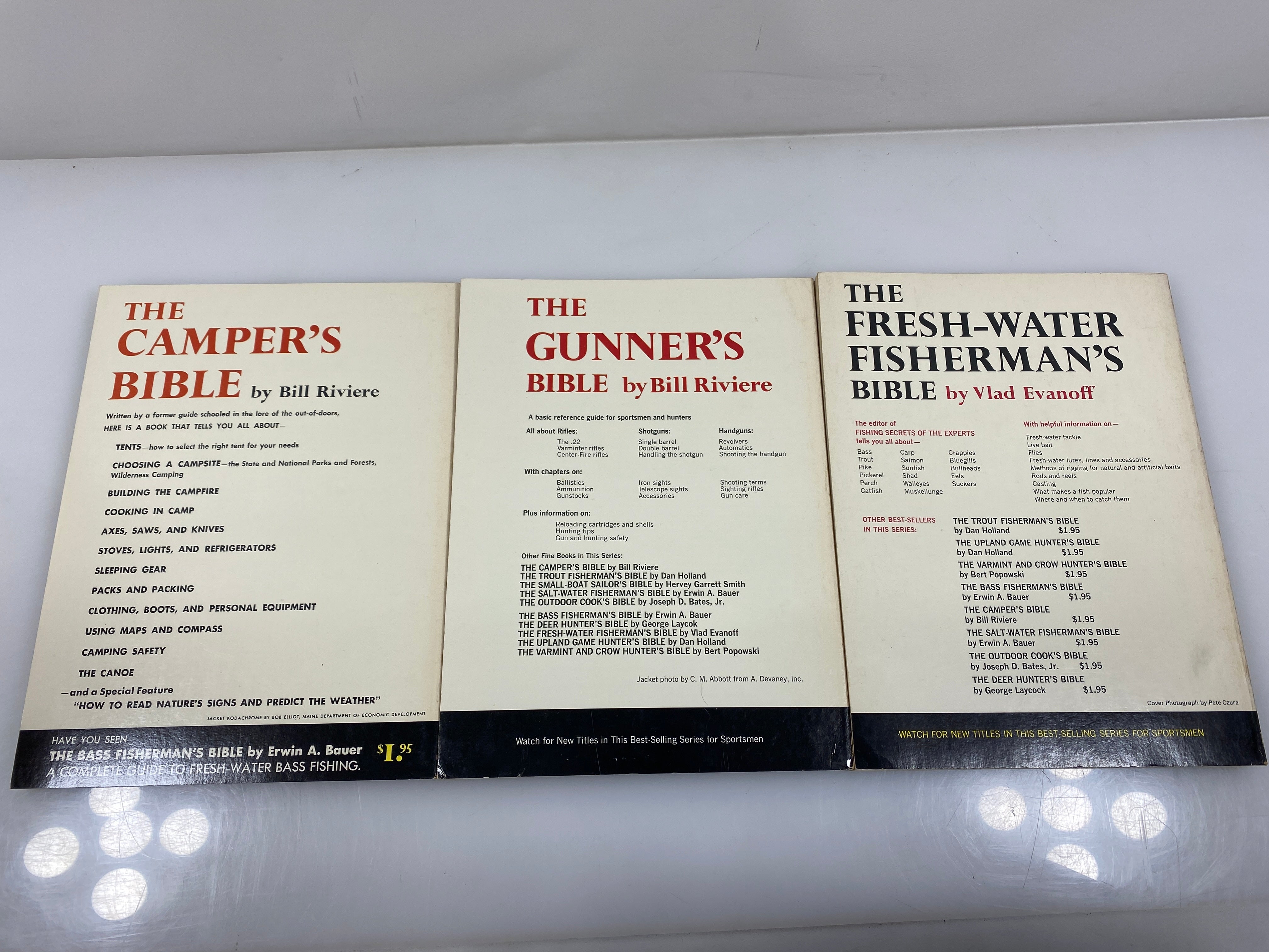 Set of 3: The Campers, Gunner's, Freshwater Fisherman's Bible Slipcase SC