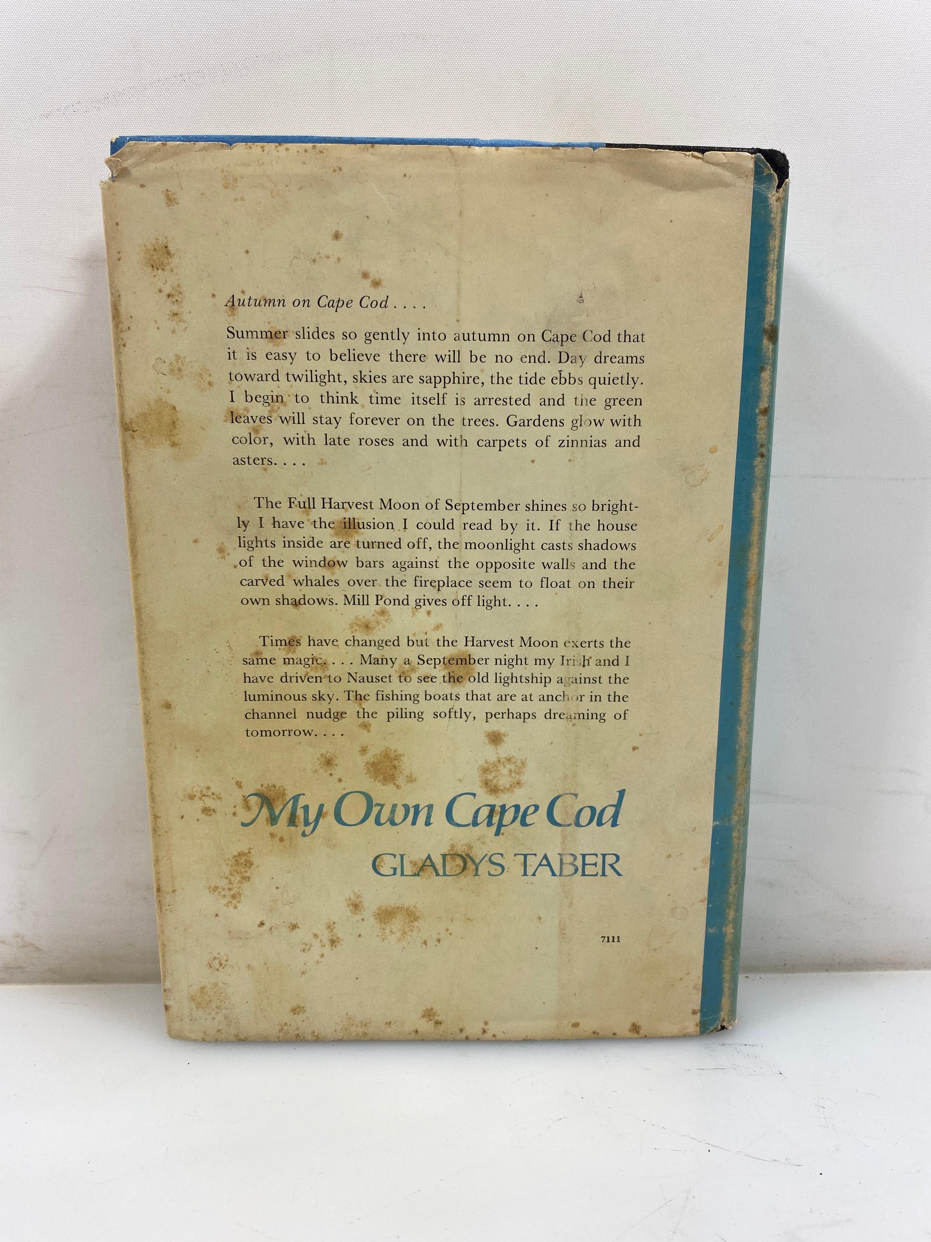 My Own Cape Cod Gladys Taber 1971 HCDJ