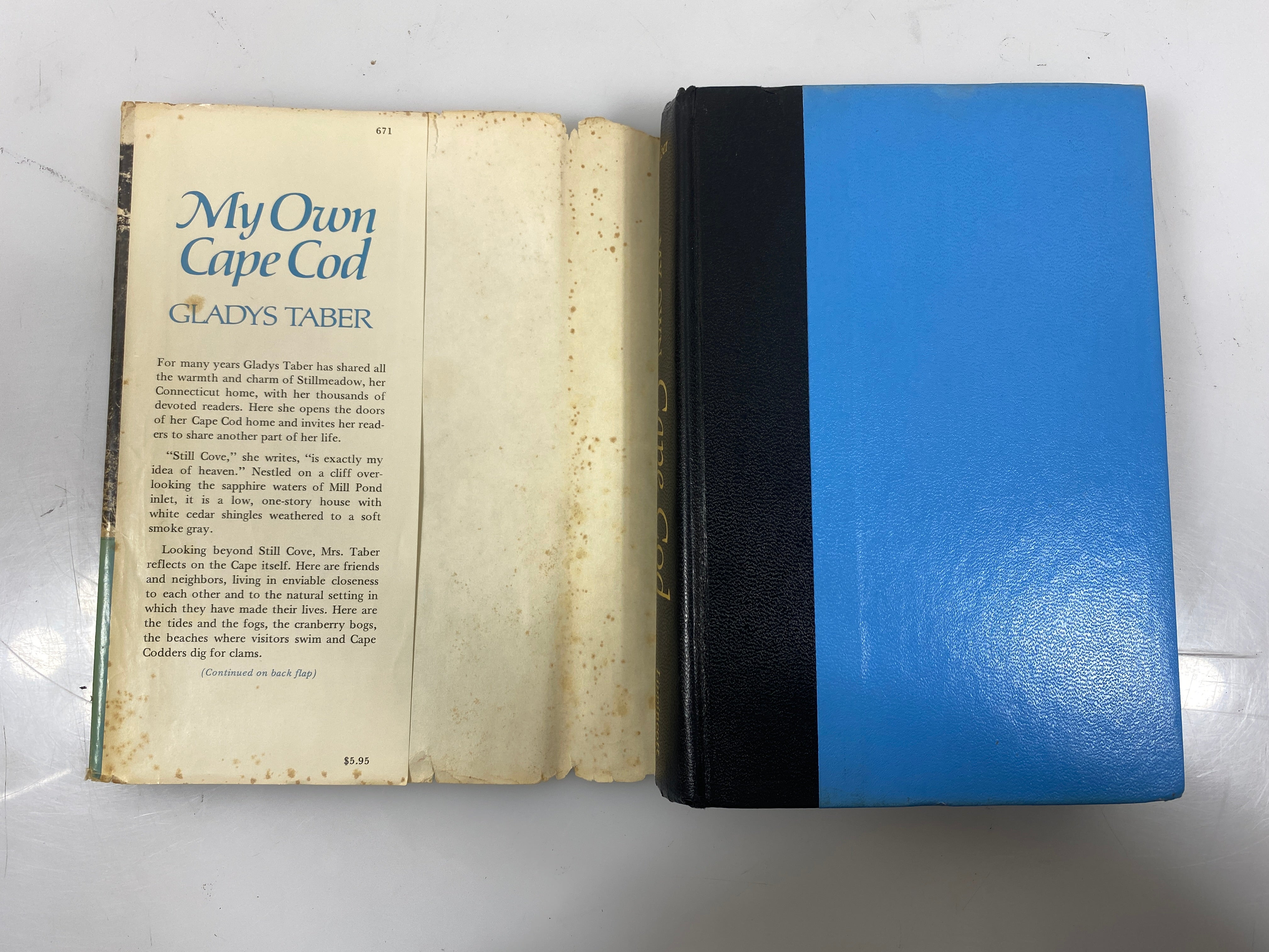 My Own Cape Cod Gladys Taber 1971 HCDJ