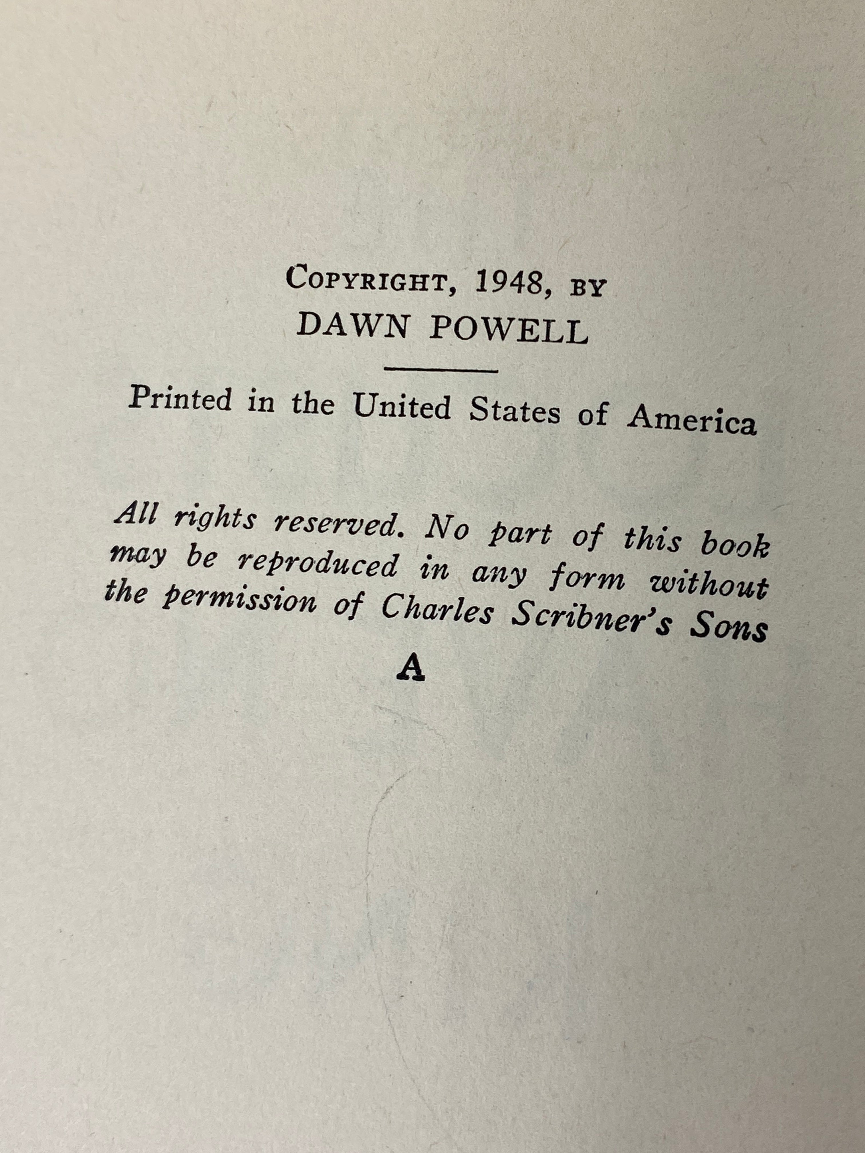 The Locusts Have No King Dawn Powell 1948 First Edition HC