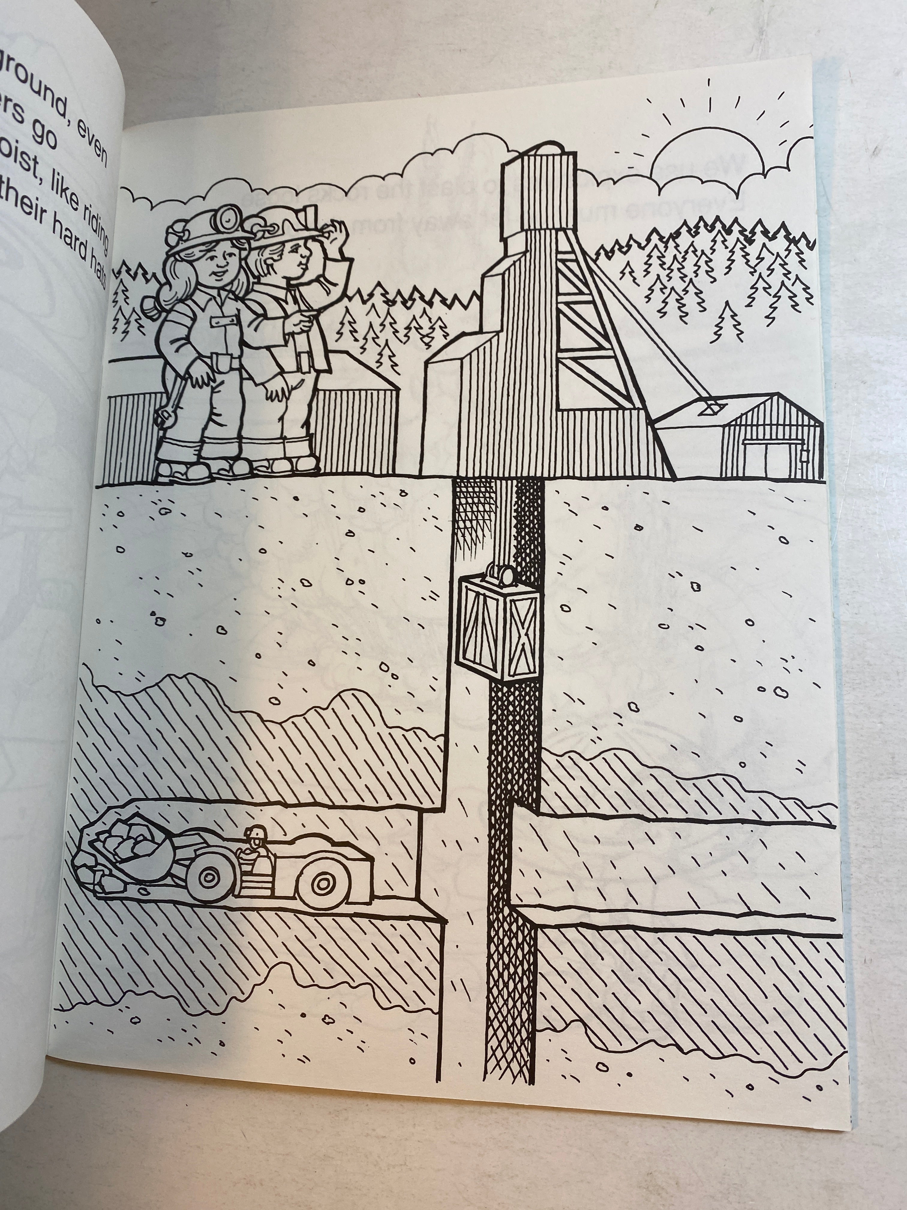 What's a Mine Coloring Book Placer Dome 1990 SC