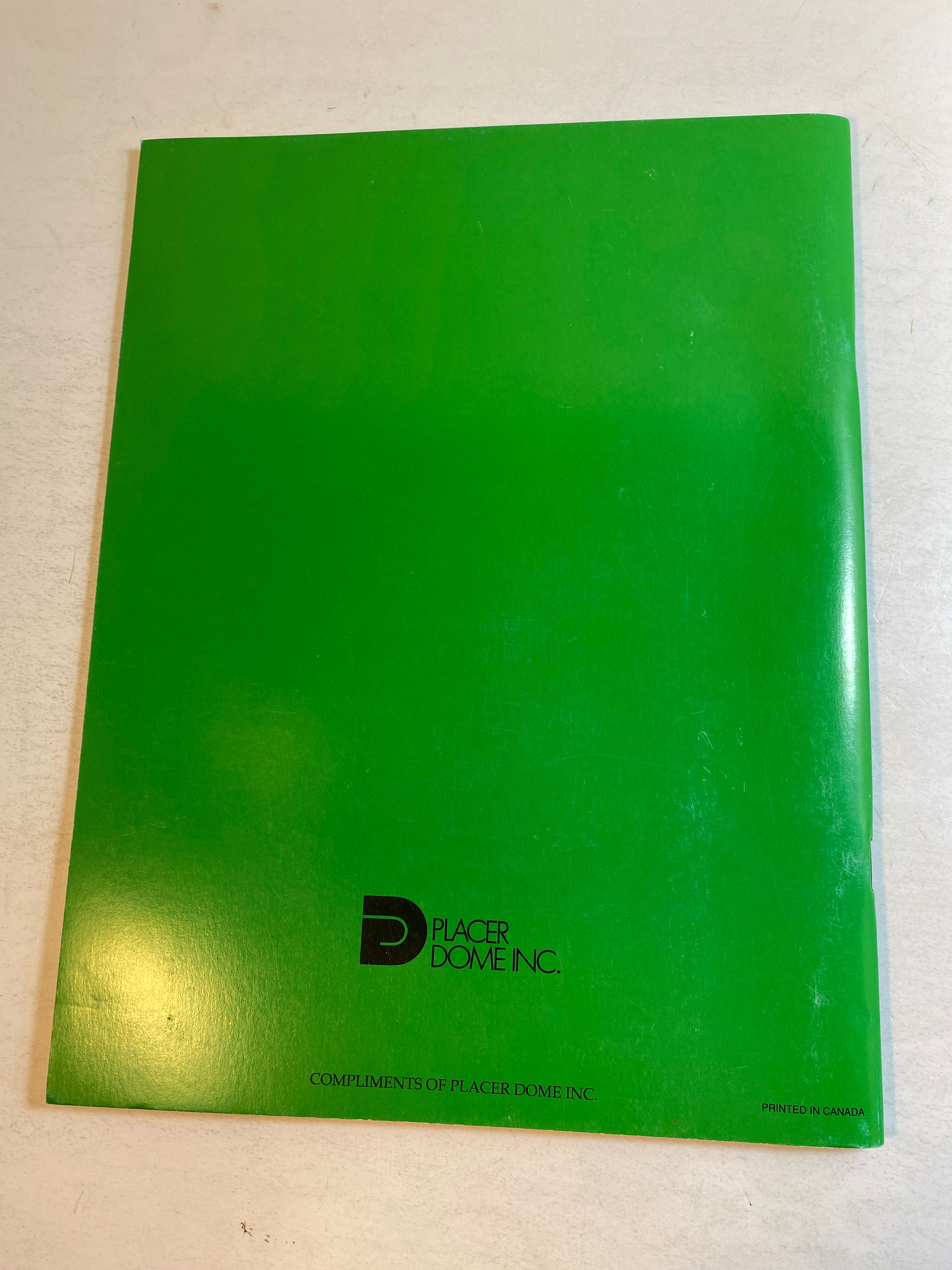 What's a Mine Coloring Book Placer Dome 1990 SC