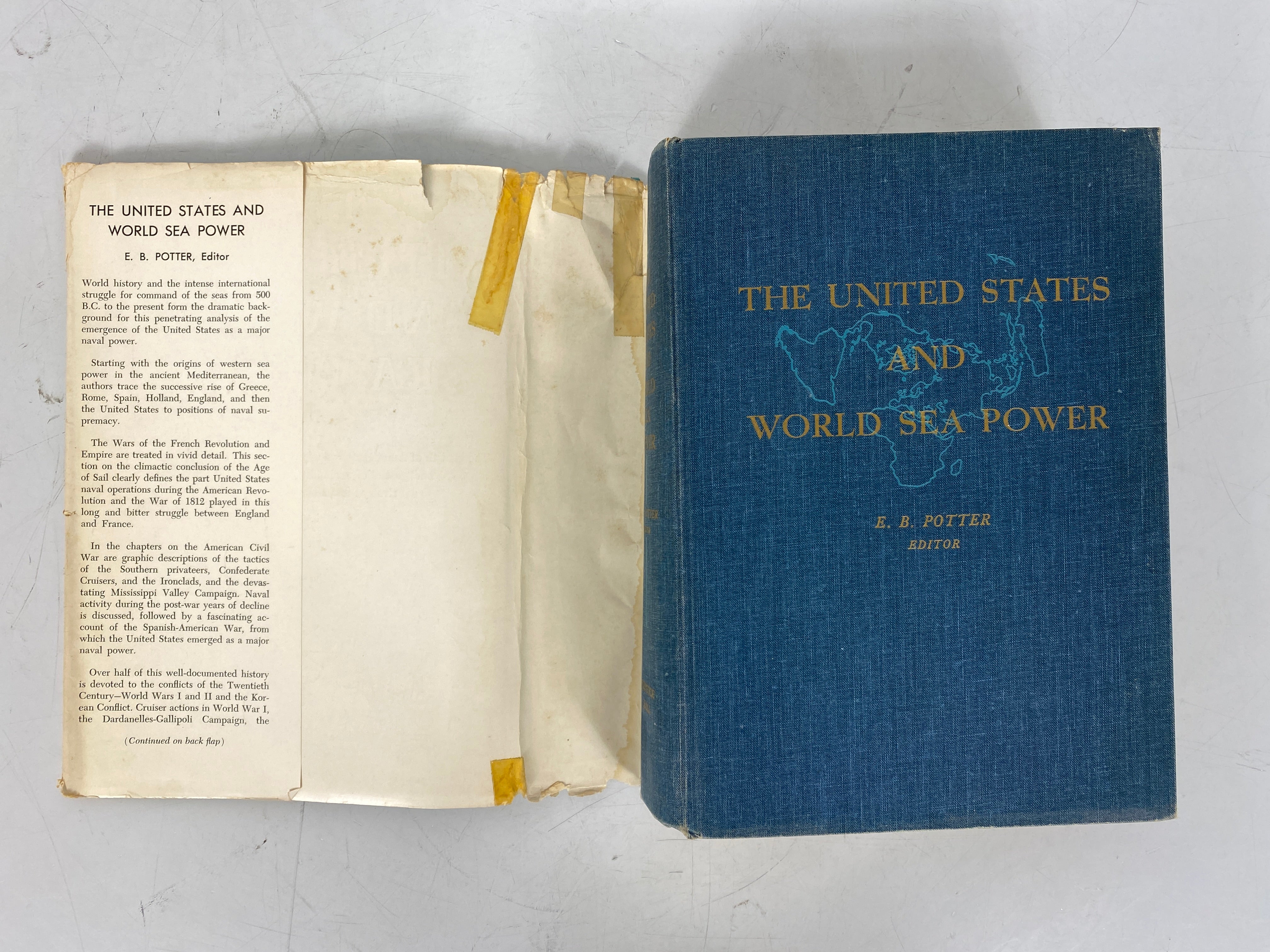 The United States & World Sea Power E. B. Potter 1955 1st Ed HCDJ