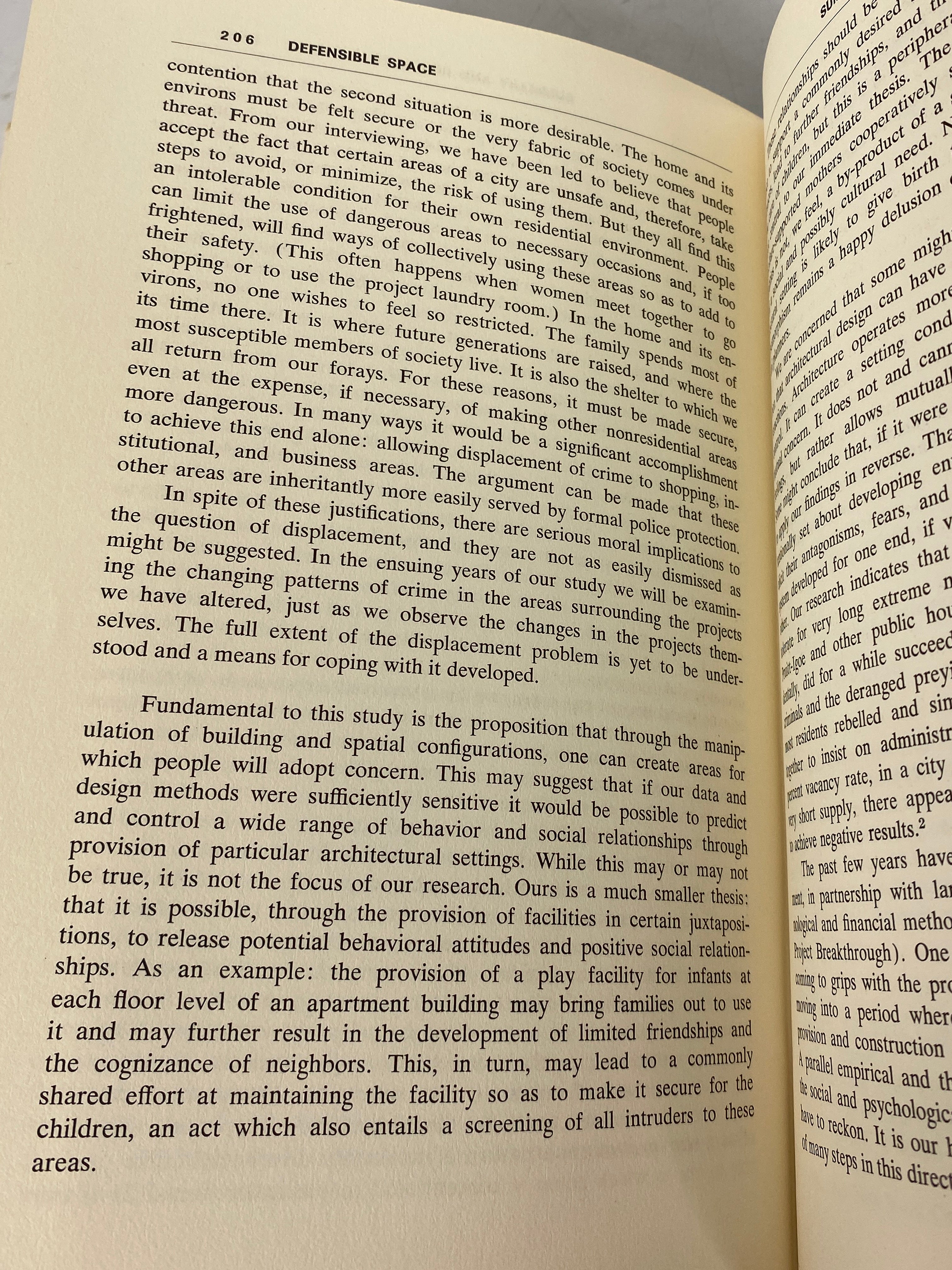 Defensible Space by Oscar Newman Crime Prevention 1972 1st Print HCDJ