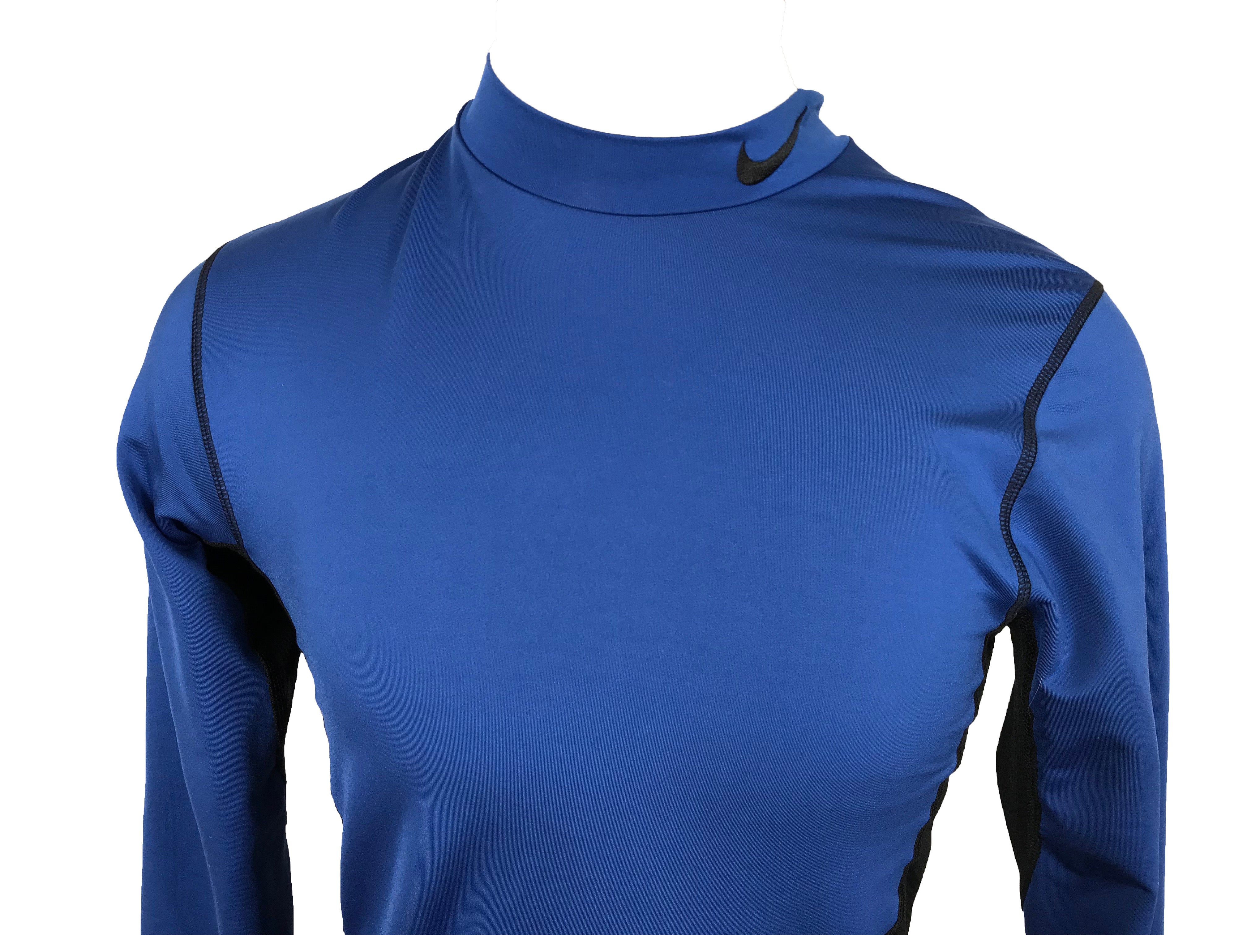 Nike Blue Pro Combat Dri-Fit Long Sleeve Shirt Men's Size Small – MSU  Surplus Store