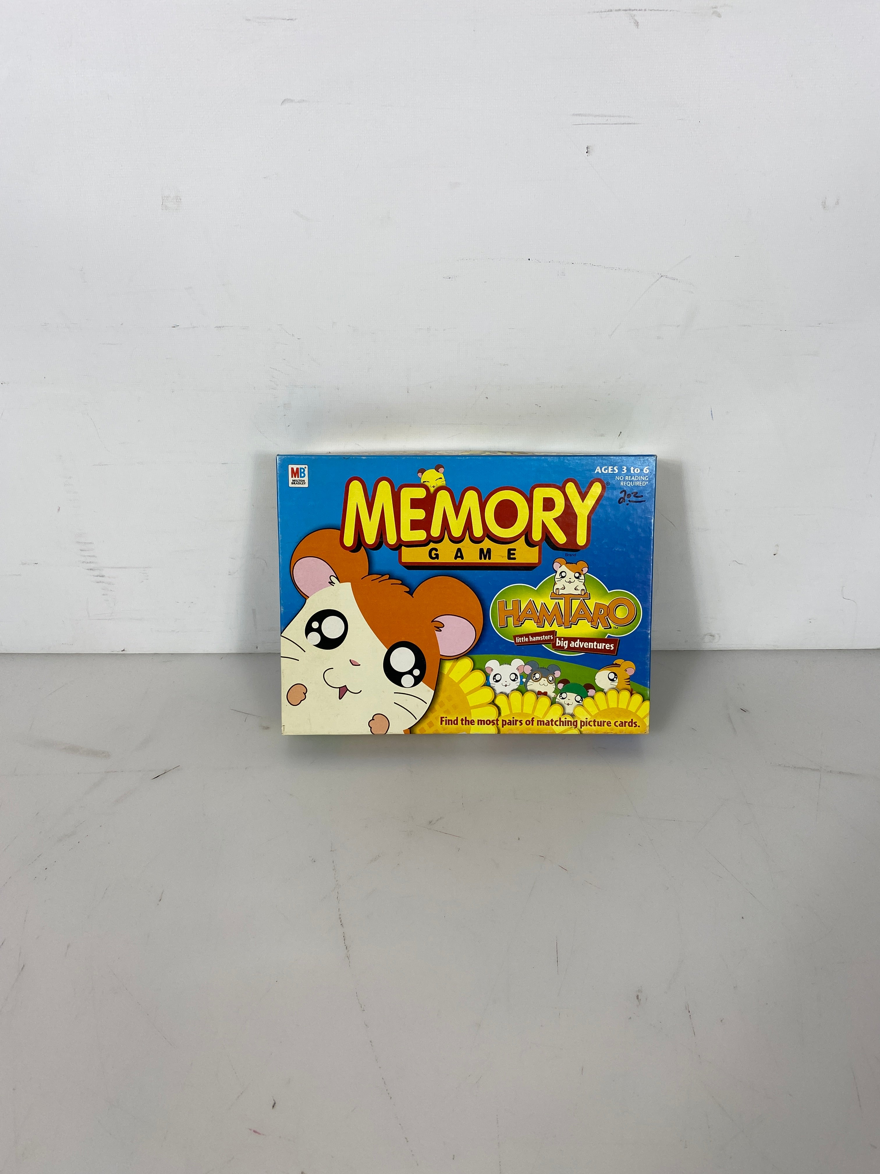 Vintage 2002 Milton Bradley Hamtaro Memory Board Game