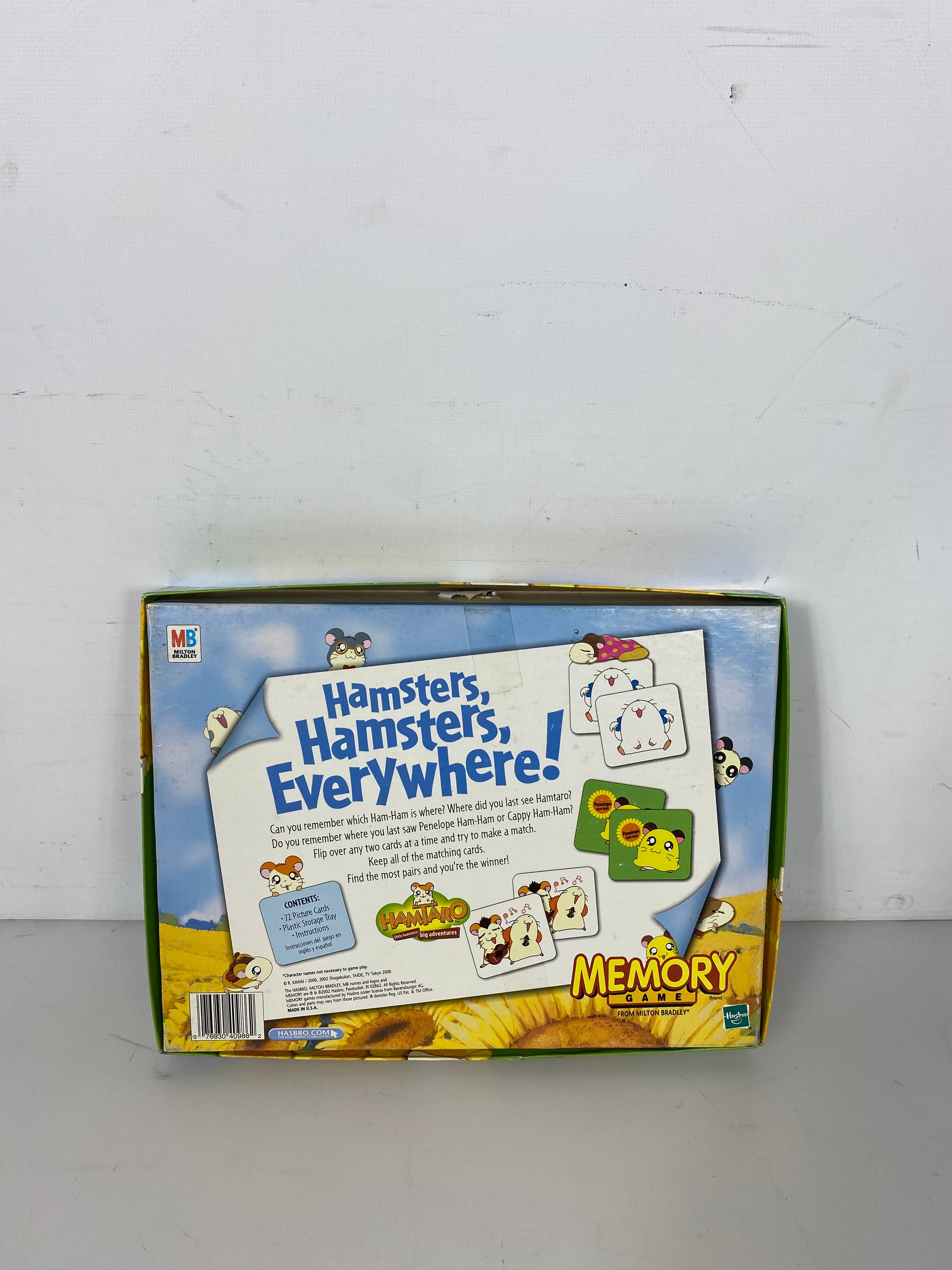 Vintage 2002 Milton Bradley Hamtaro Memory Board Game