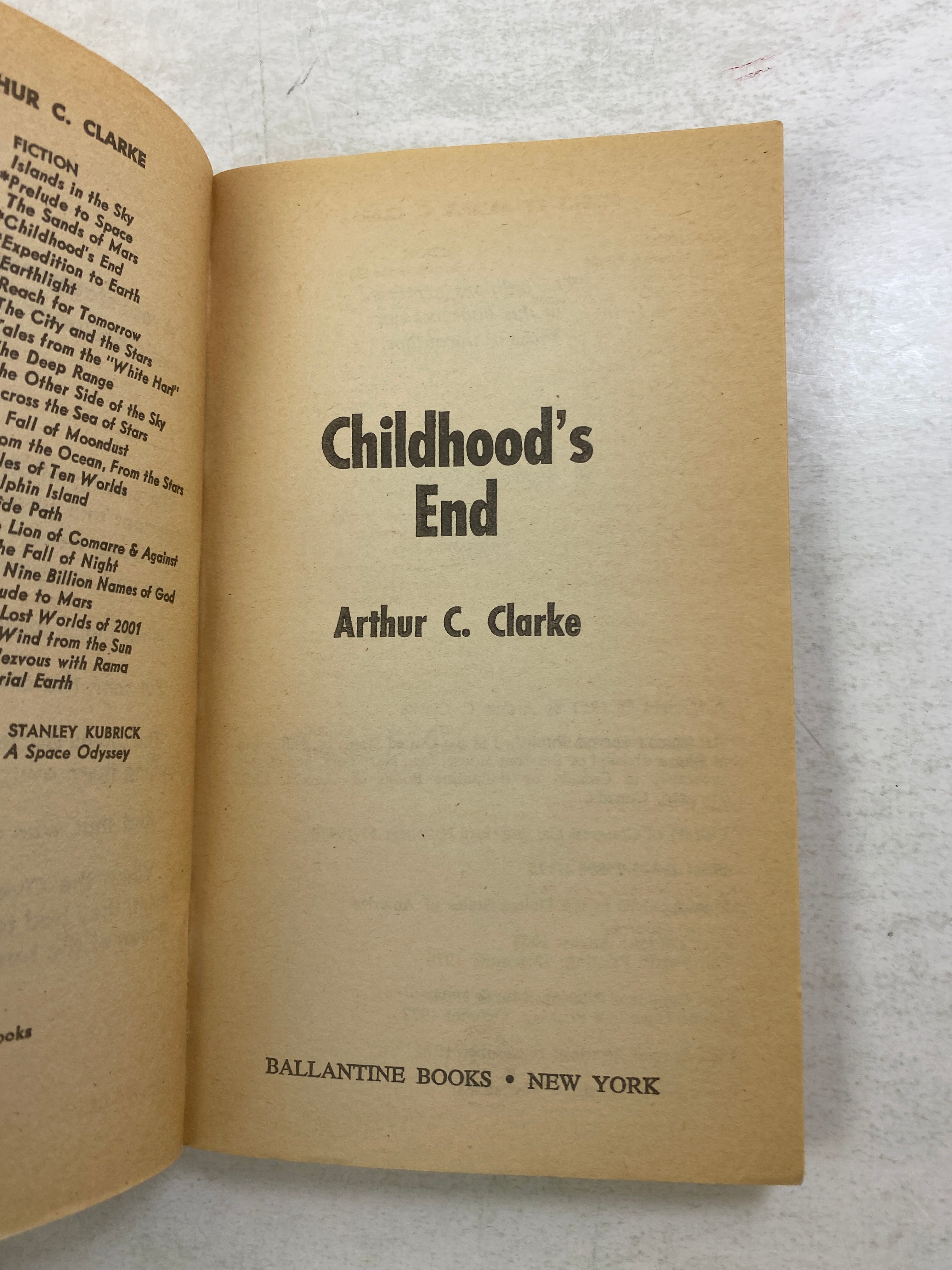 Lot of 2 Vintage Arthur C. Clarke paperbacks 1957-1976