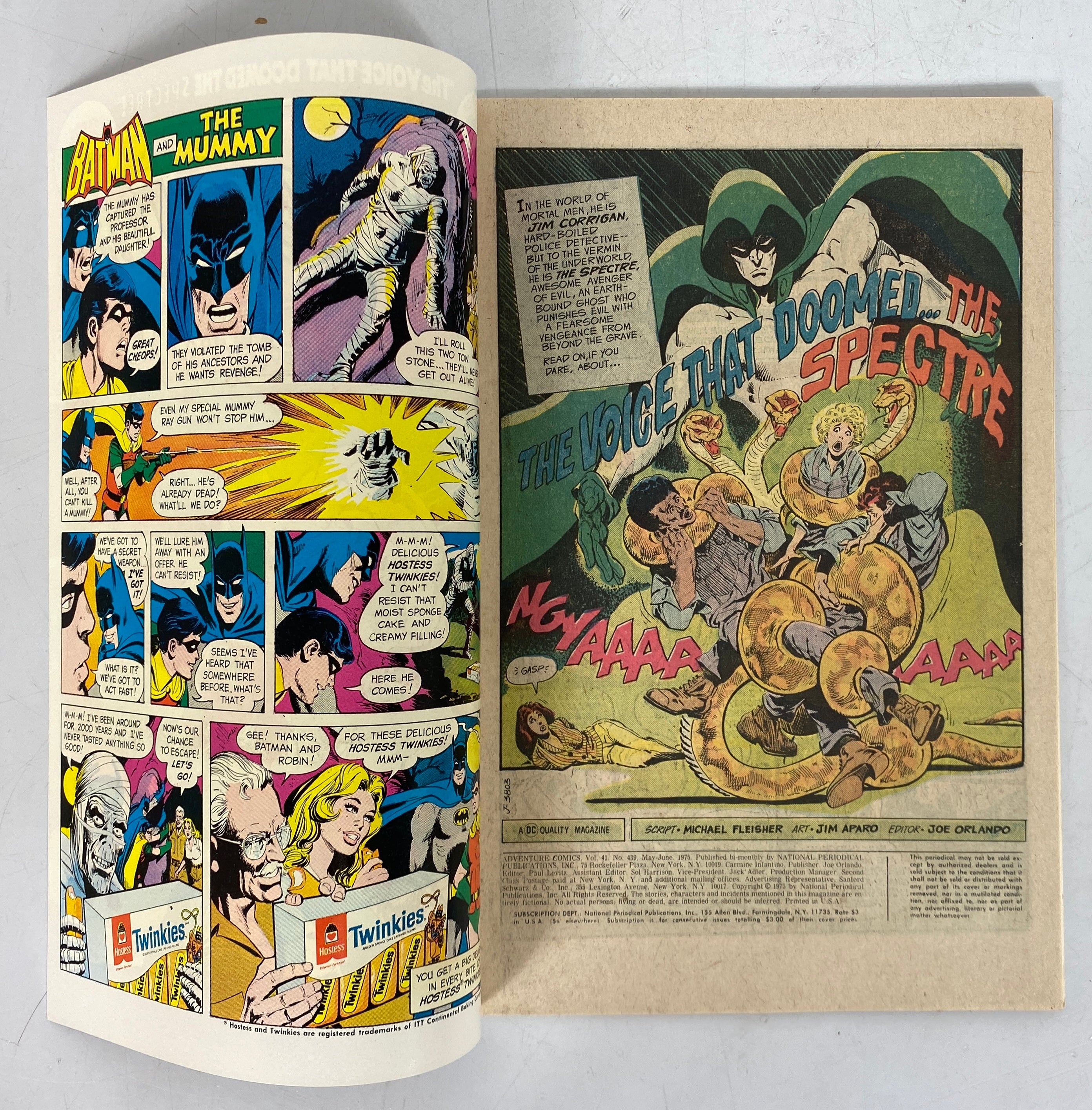 Adventure Comics #439 The Spectre (1975)