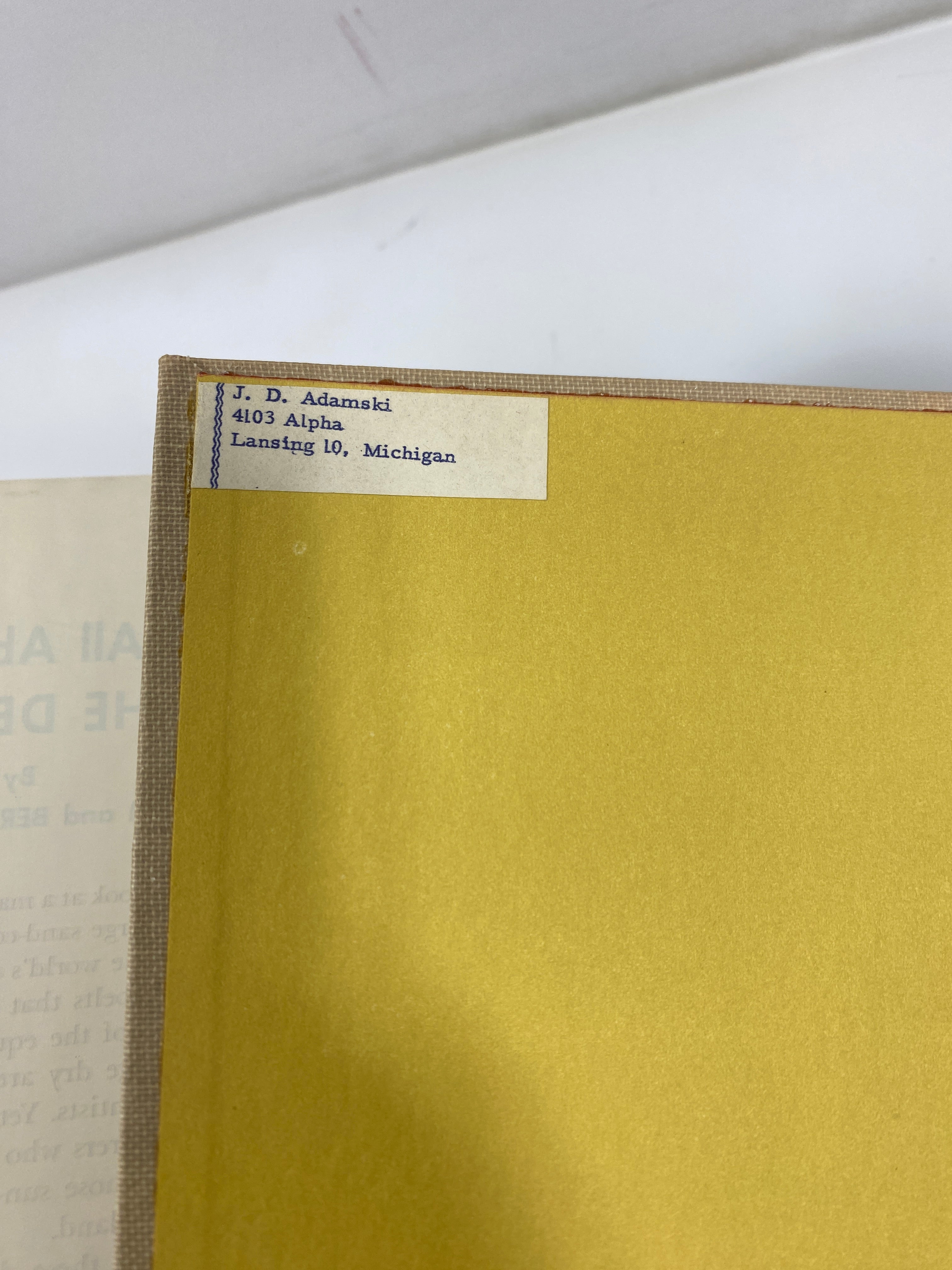 All About the Desert Sam & Beryl Epstein Random House 1957 HCDJ