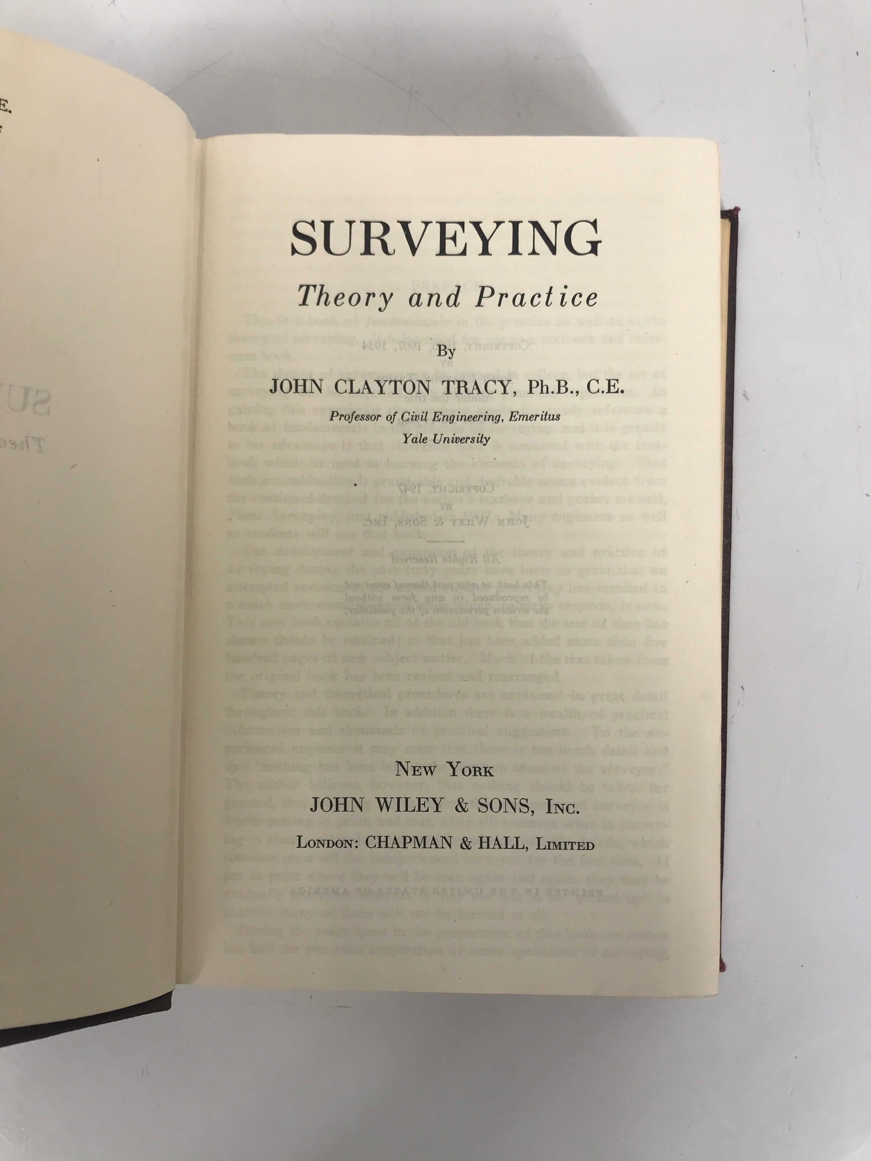 2 Vintage Surveying Texts Tracy/Bouchard 1937-1947 HC