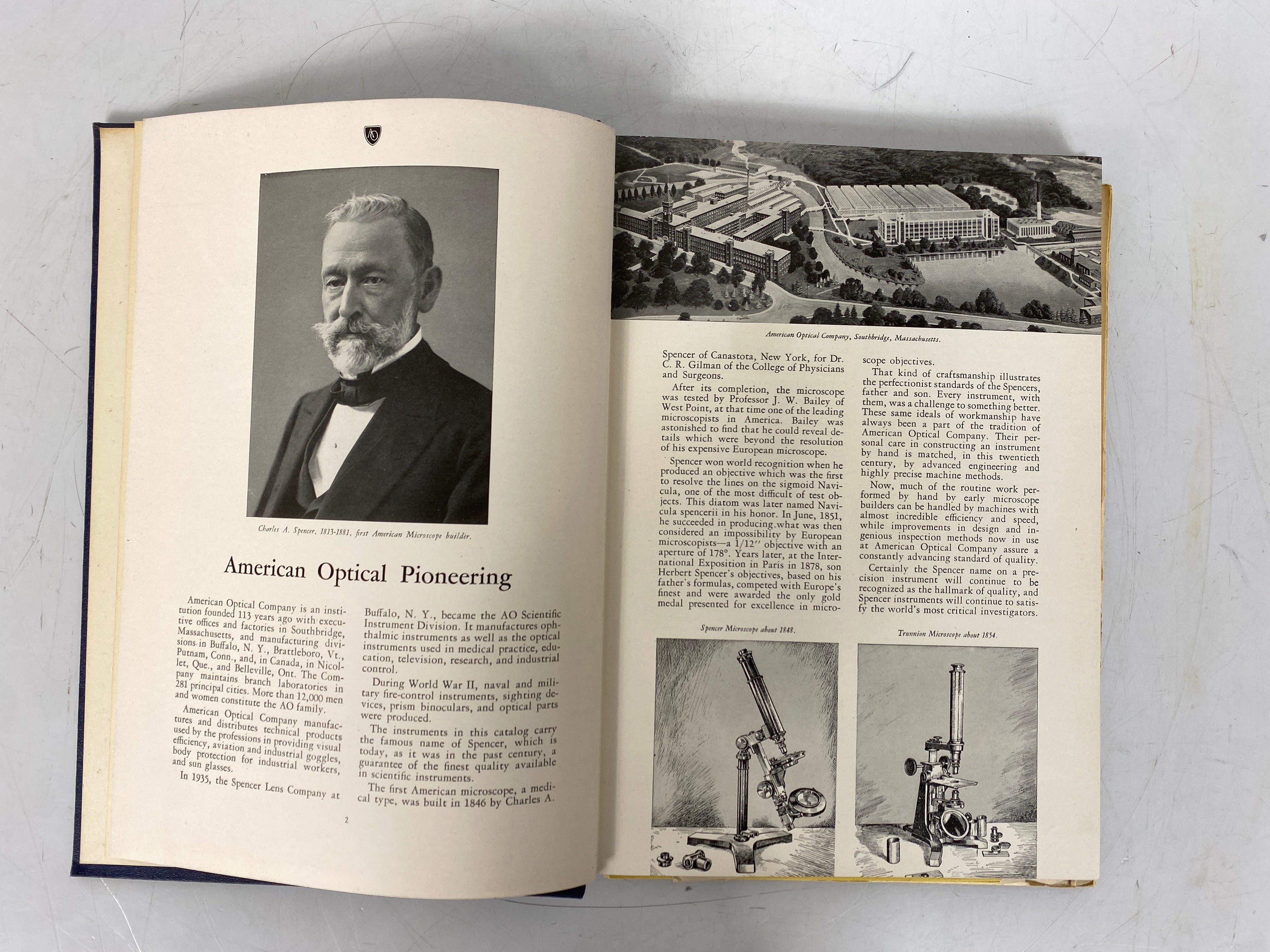 Vintage American Optical Co Catalog Spencer Scientific Instruments w Ephemera HC