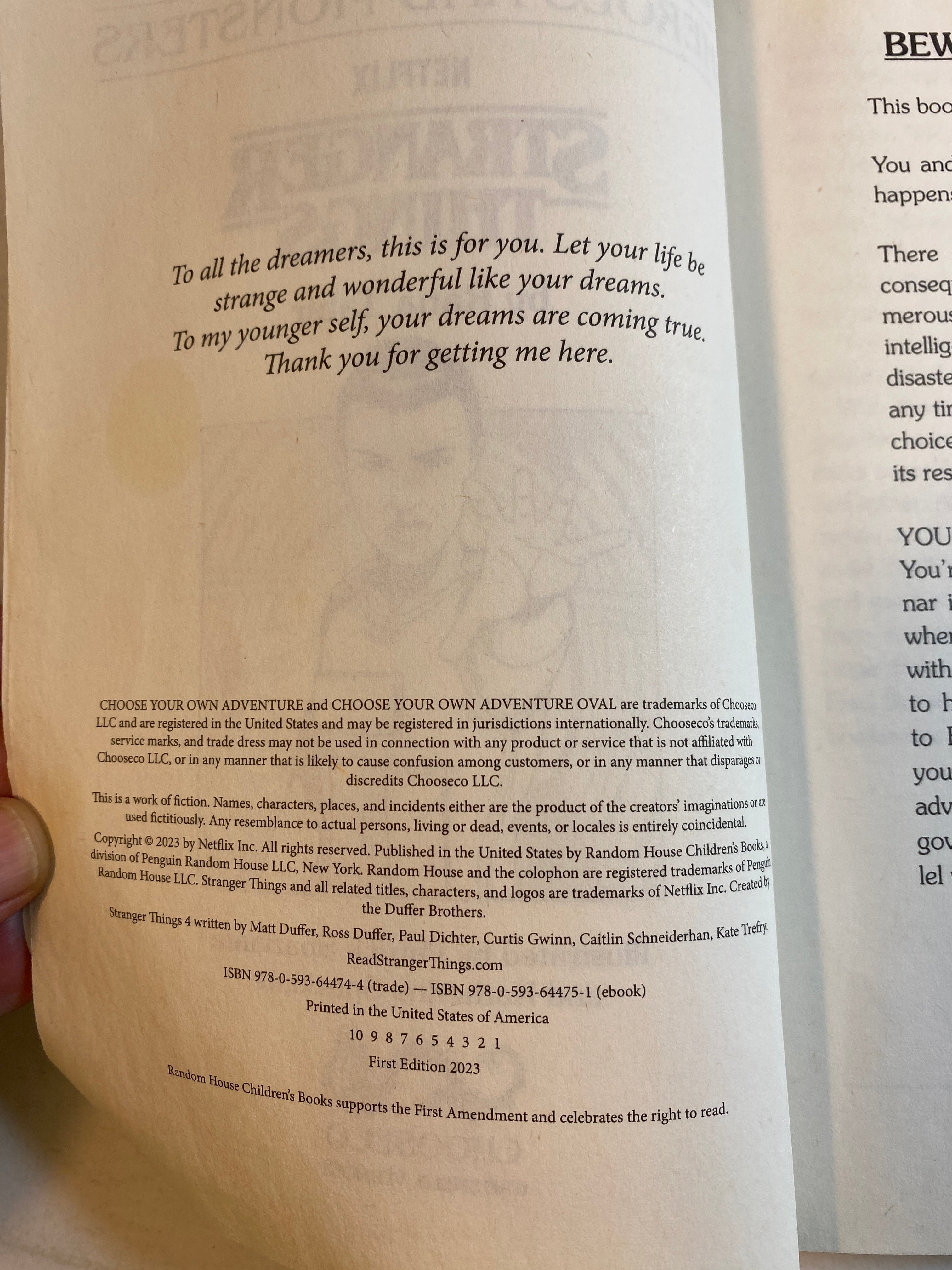 Stranger Things Choose Your Own Adventure SC 2023