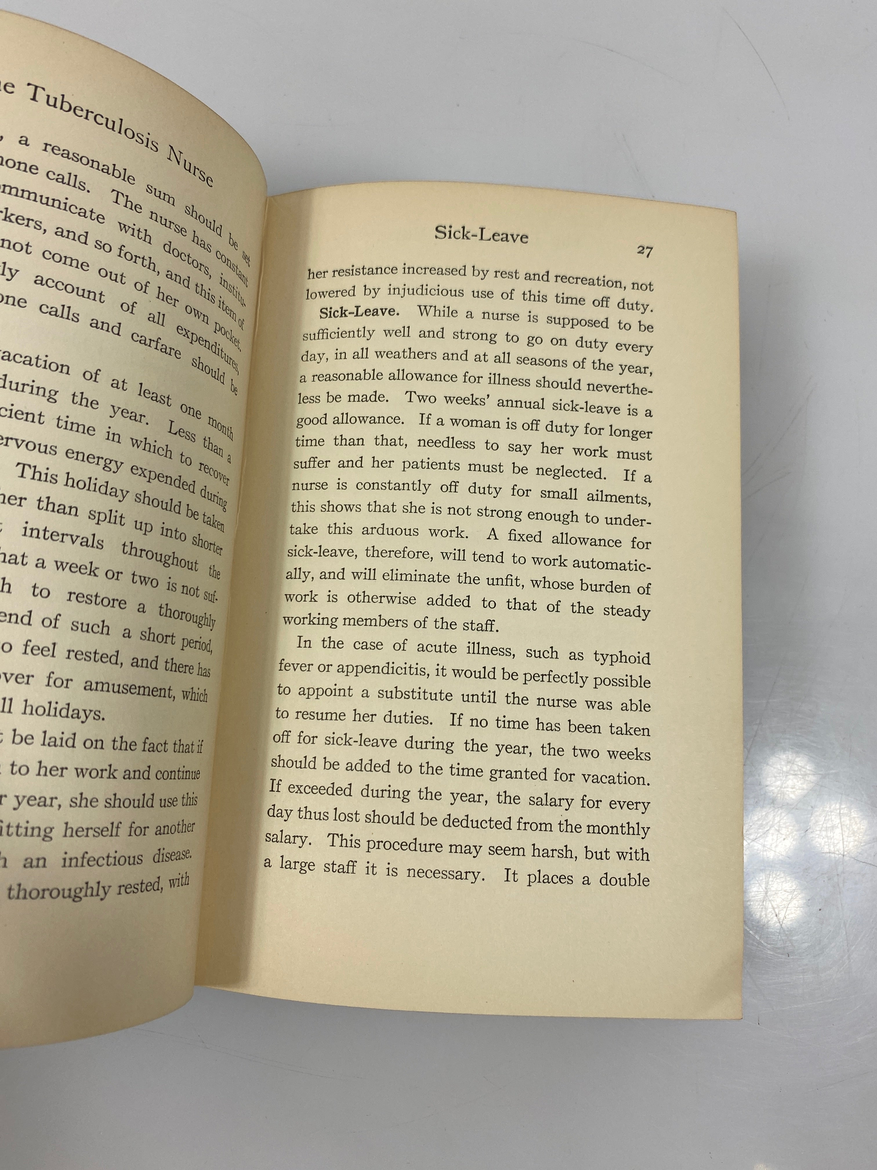 The Tuberculosis Nurse by Motte Ex-Library 1915 HC